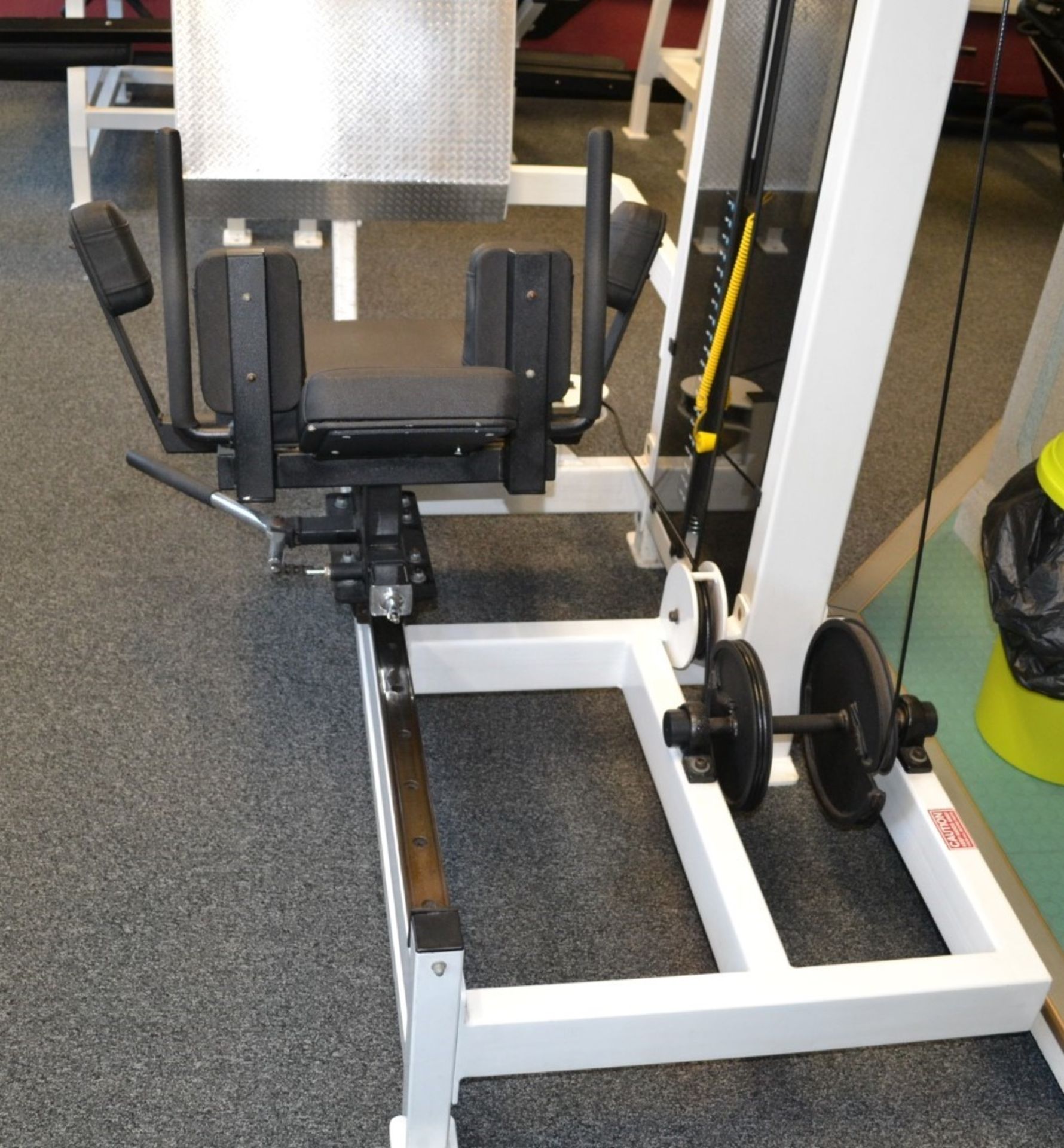 1 x Force Horizontal Leg Press Pin Loaded Gym Machine With 125kg Weights - Image 3 of 4