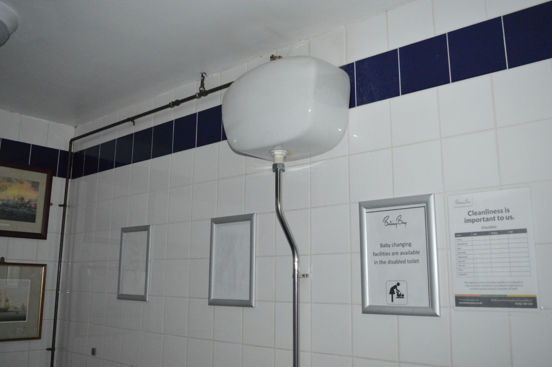 3 x Toilet Wall Urinals With Cistern - Ref BB PTP - CL351 - Location: Chorley PR6The winning - Image 2 of 2