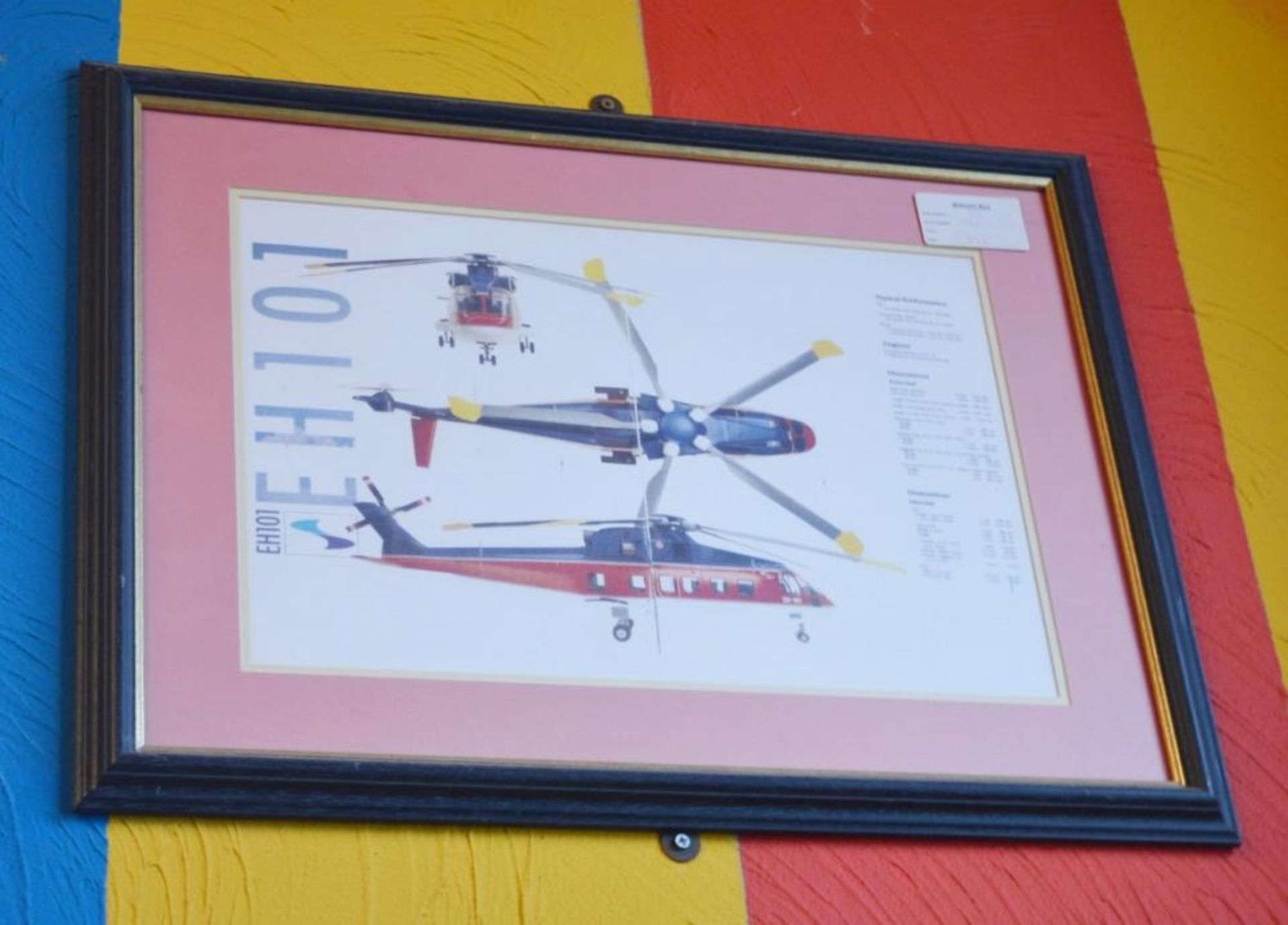 4 x Various Framed Helicopter Pictures - Ref BB000 - CL351 - Location: Chorley PR6 - Image 3 of 5