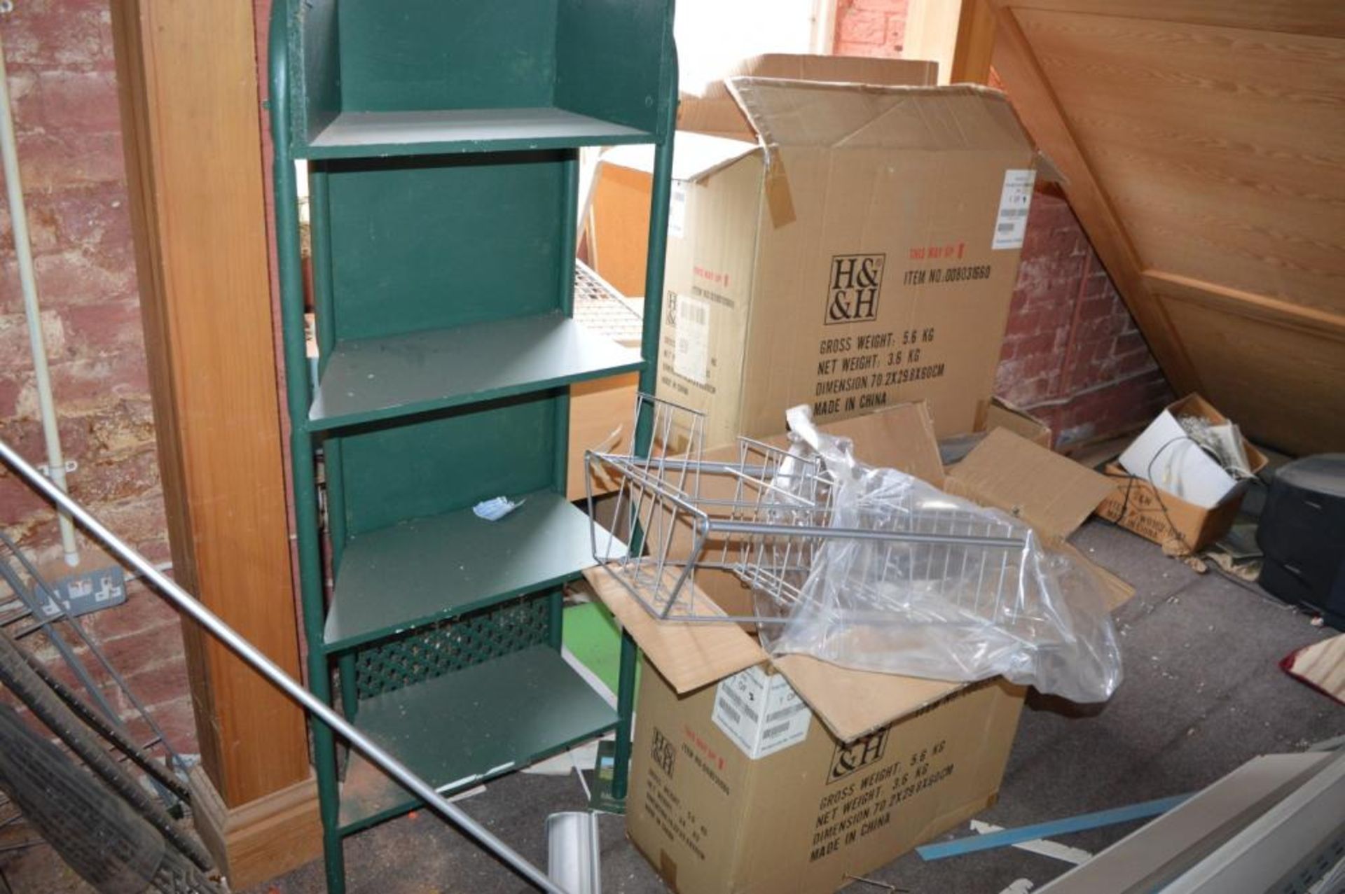 1 x Assorted Collection From Storage Room - Includes Toys, Wire Shelves on Wheels, Glass Cabinet, Un - Image 9 of 19