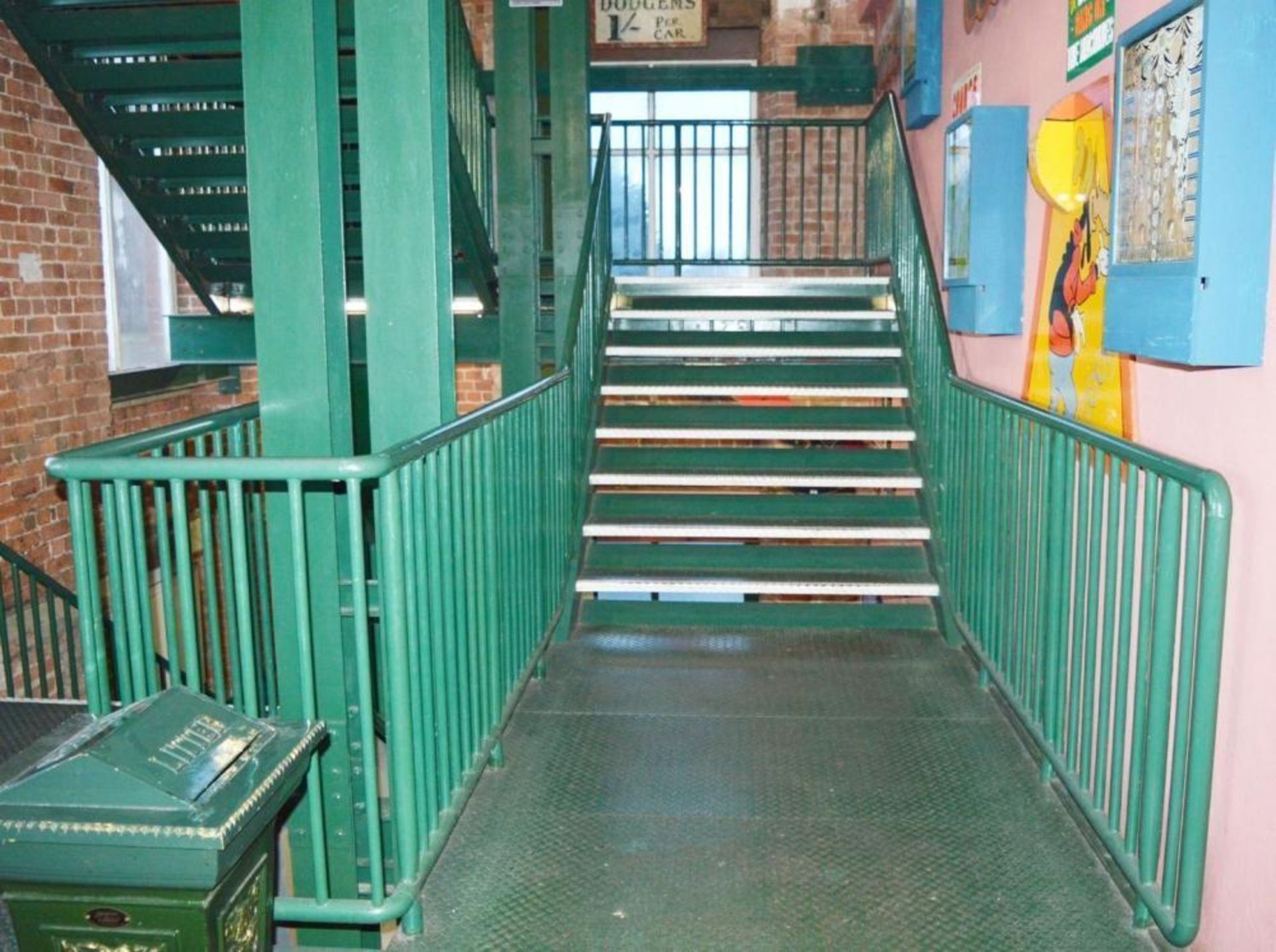 Botany Bay Heavy Duty Steel Customer Stairway - Covers Five Floors with an Overall Height of Approx