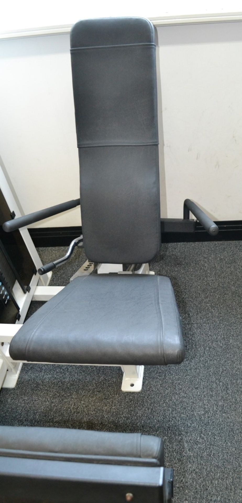 1 x Force Seated Leg Curl Pin Loaded Gym Machine With 100kg Weights - Ref: J2027 - Image 4 of 4