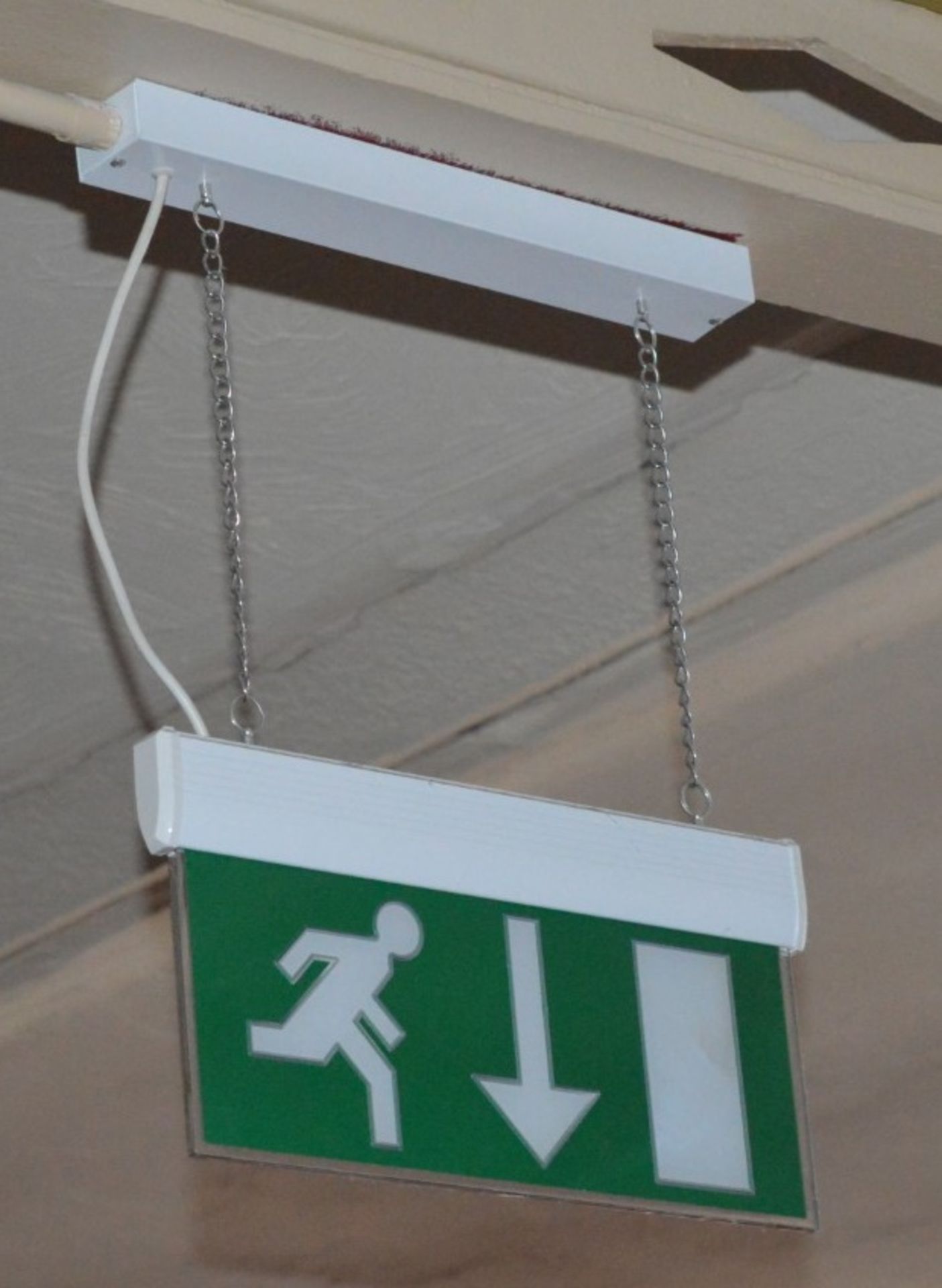 1 x Eterna Maintained Emergency Exit Sign - Ref BB1118  - CL351 - Location: Chorley PR6