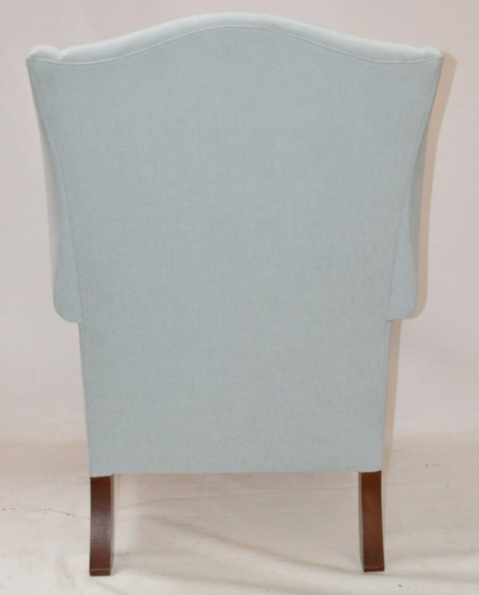 1 x Duresta "Somerset" Wing Chair Light Blue - Dimensions: 113H x 91W x 92D cms - Ref: 3143184-A NP1 - Image 4 of 7