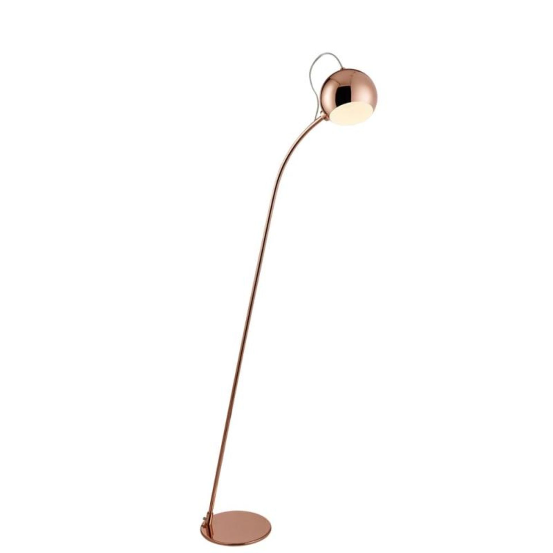 1 x Ex Display 1 Light Magnetic Head Floor Lamp Copper - CL364 - Ref:WH- J2282 - Location: Altrincha