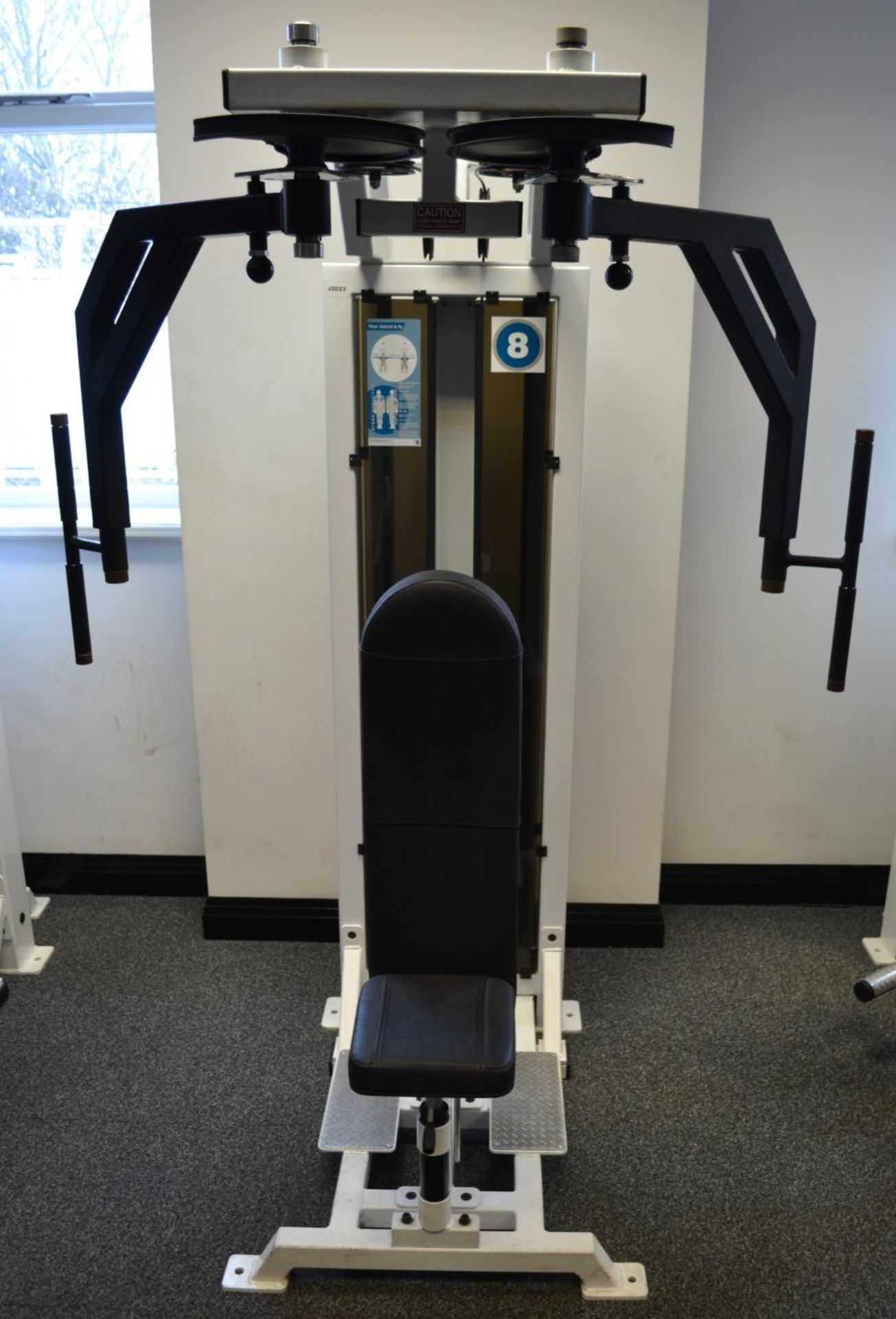 1 x Force Rear Deltoid Pin Loaded Gym Machine With 100kg Weights - Ref: J2023 - Image 2 of 5