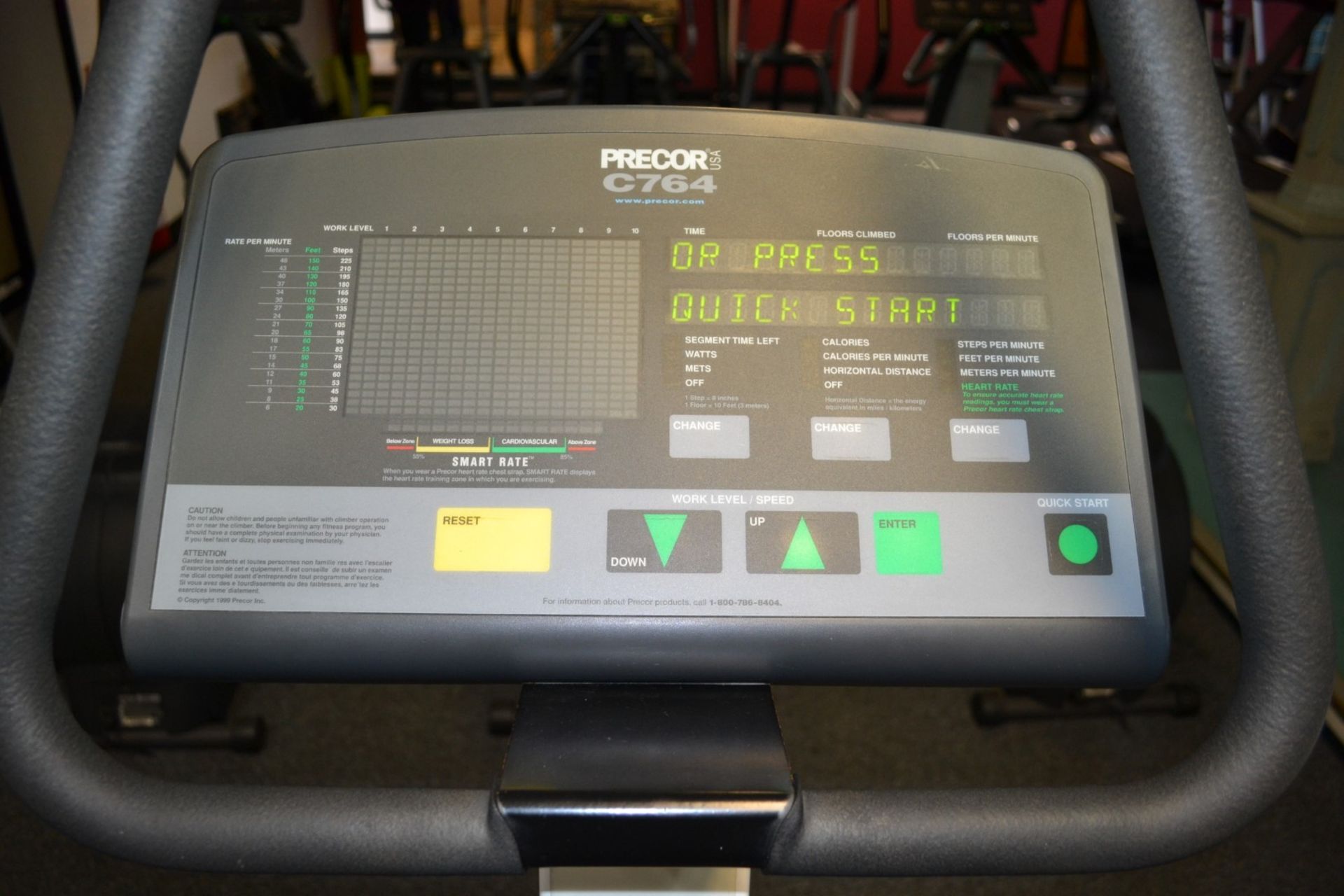 1 x Precor C764 Stairclimber Step Exercise Machine - Dimensions: H70 x L125 x W60cm  - Ref: J2043/ - Image 3 of 3