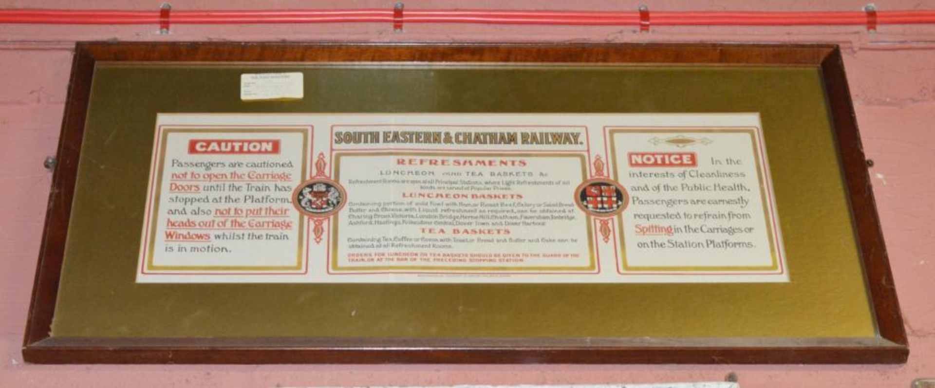 1 x South Eastern & Chatham Railway Passenger Food Menu - Reproduced By Courtesy of British Railways - Image 2 of 3