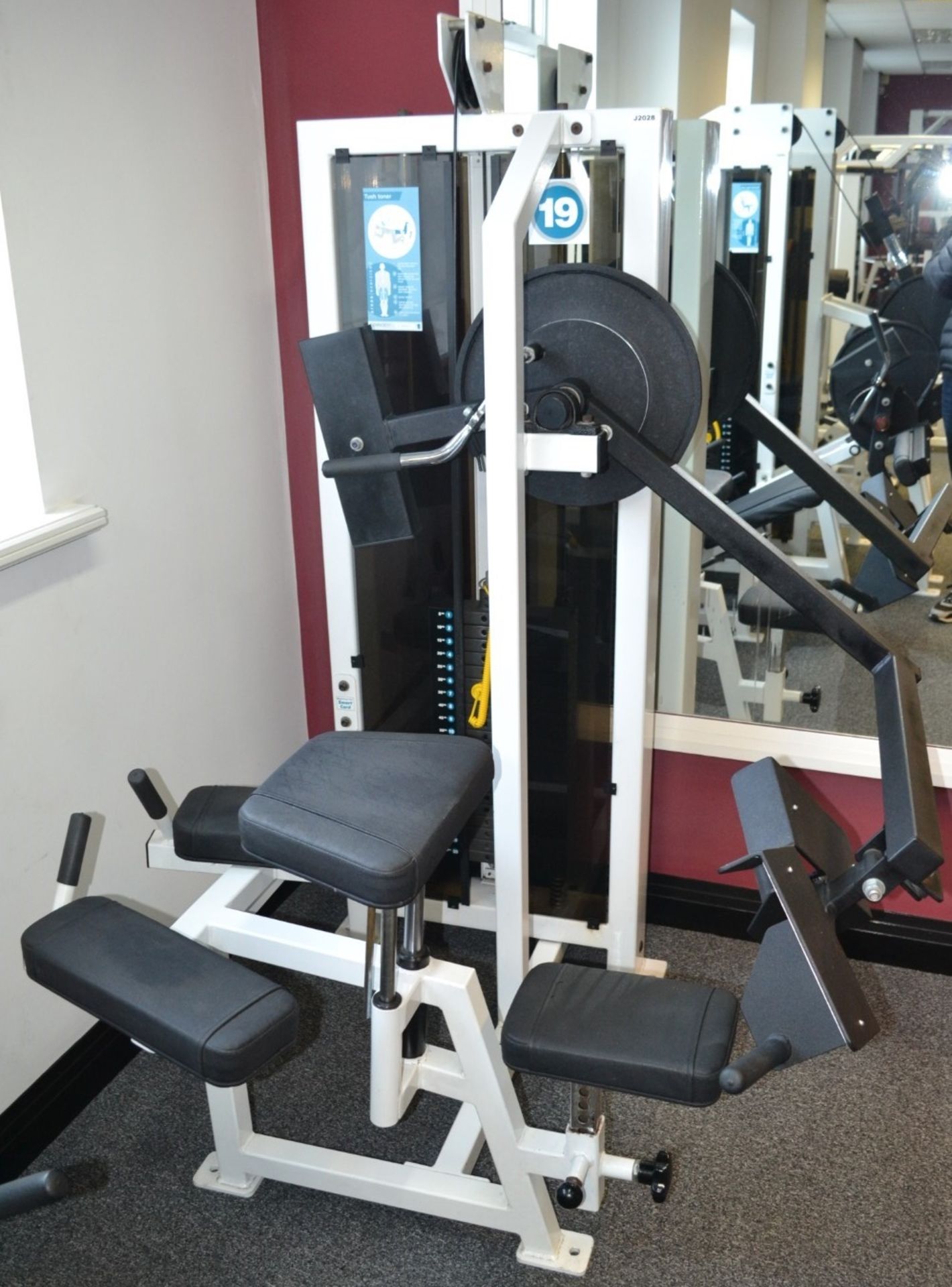 1 x Force Tush Toner / Hamstring Pin Loaded Gym Machine With 100kg Weights - Image 2 of 3