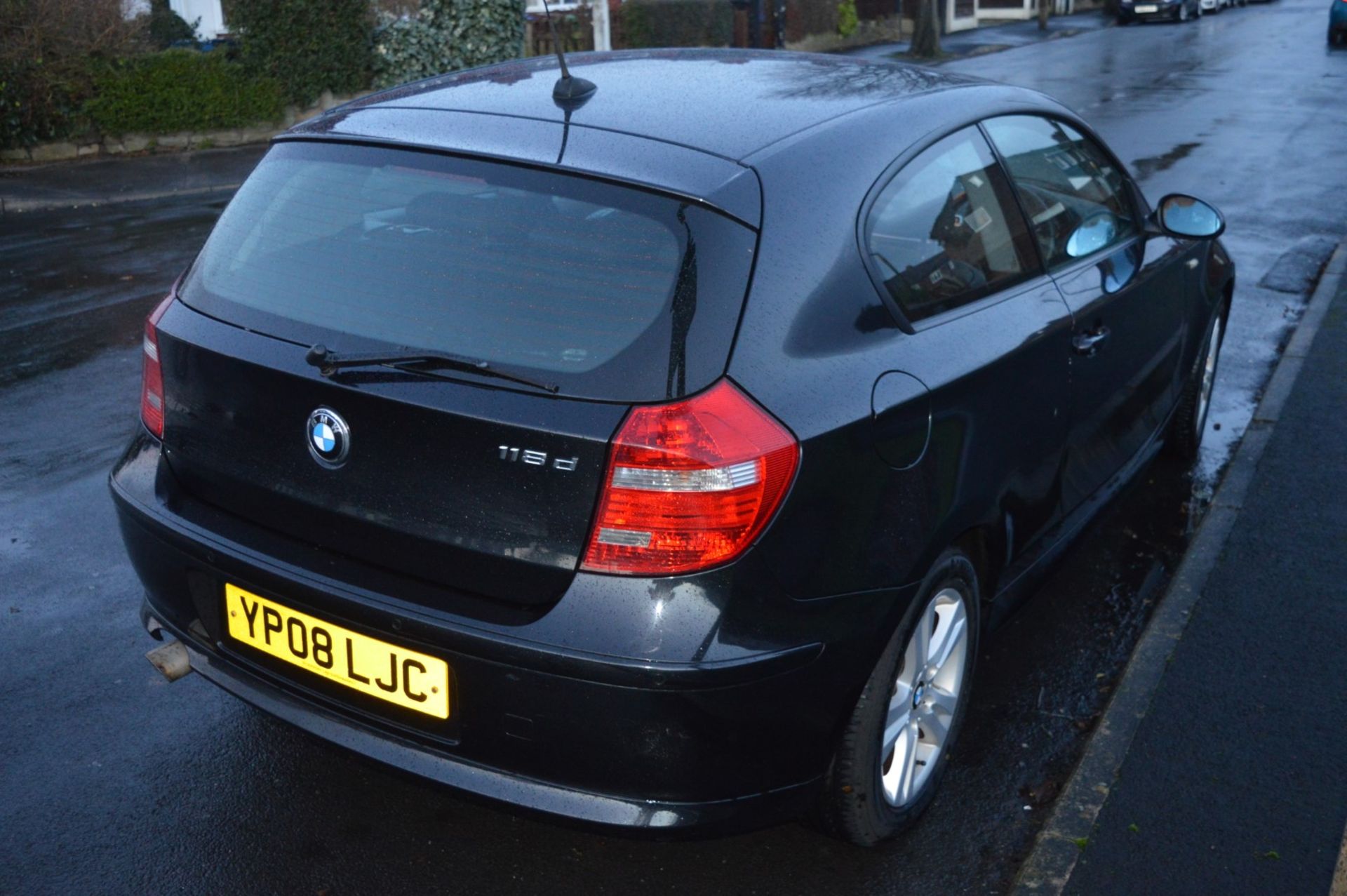 1 x 2008 BMW 1 Series 118d 3 Door Black 2l - £30 Per Year Road Tax - MOT Until January 2020 - - Image 24 of 31