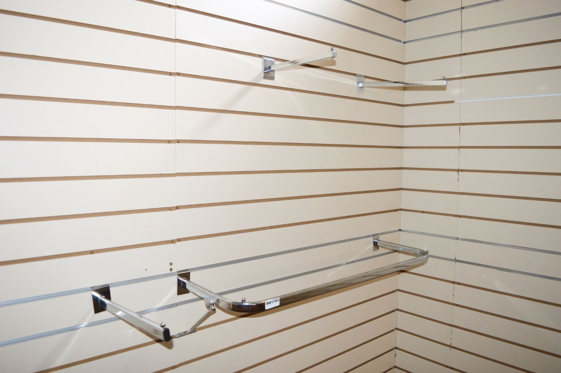 Approximately 300 x Slat Wall Rails - Various Styles and Sizes Included - Please See Pictures For - Image 17 of 19