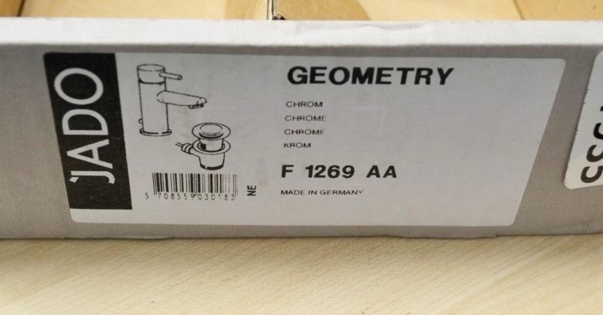 1 x Ideal Standard JADO &quot;Geometry&quot; A1 S/L Basin Mixer Tap, With Pop-up Waste (F1269AA) - P - Image 2 of 8
