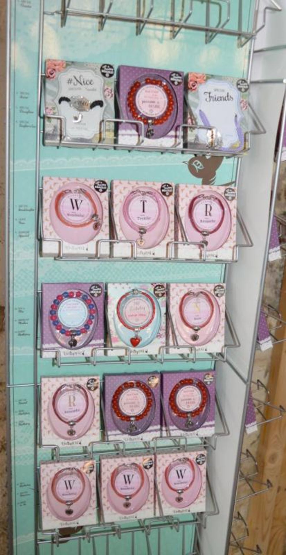 1 x Retail Carousel Display Stand With Approx 47 x Velity Rose Love Friendship Bracelets / Gemstone - Image 2 of 7