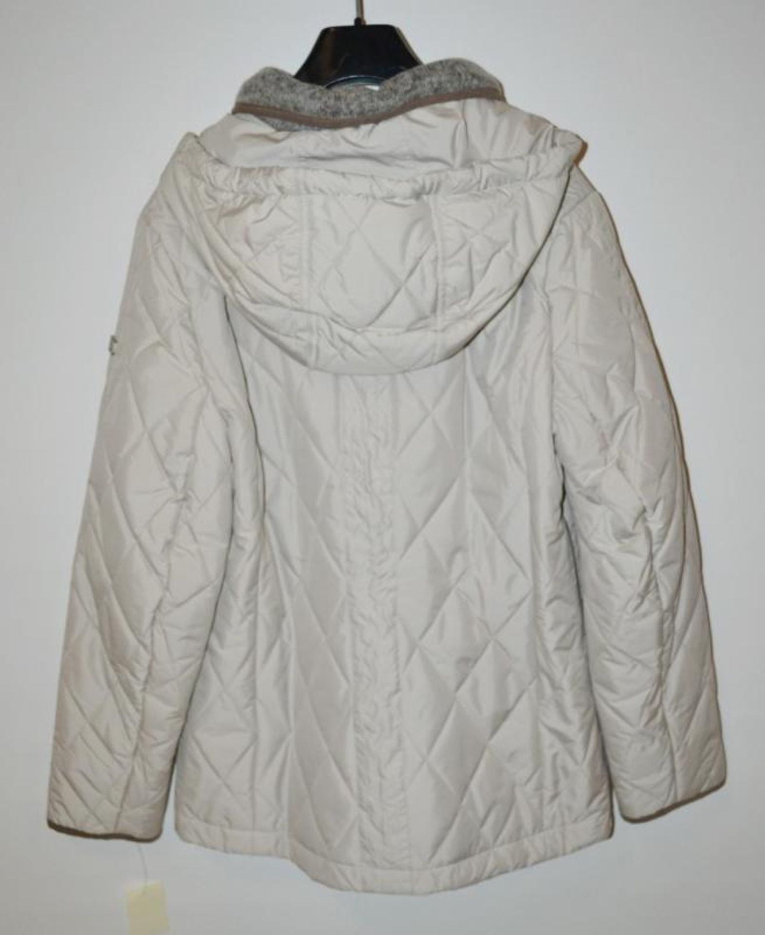 1 x Steilmann Feel KSTN C.o.v.e.r By Kirsten Womens Coat - Poly Down Filled Coat In Cream With Knitt - Image 6 of 9