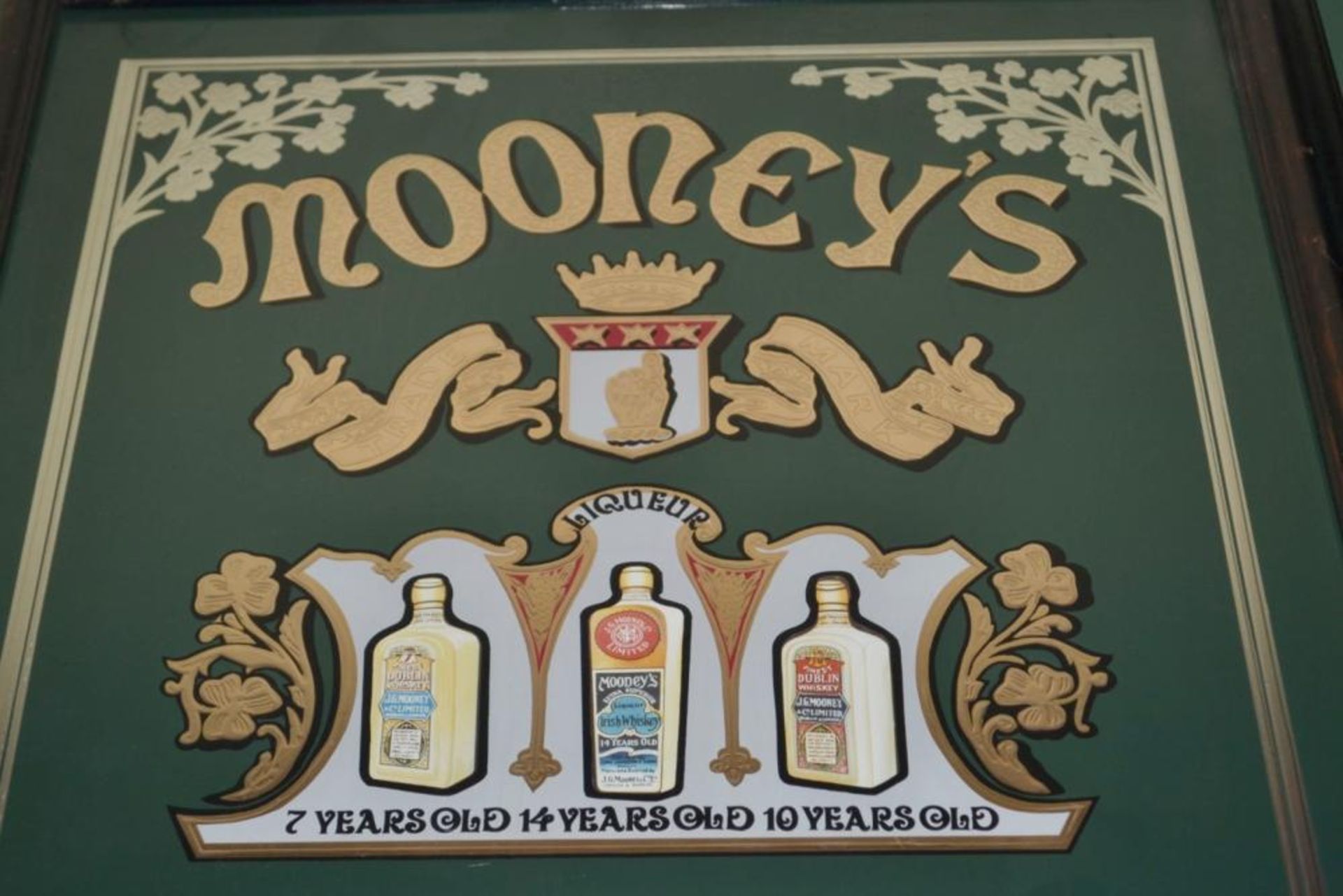1 x Framed Advertisement Picture - Mooneys Dublin Whiskies - J.G. Mooneys & Co Ltd Dublin, Belfast & - Image 3 of 4