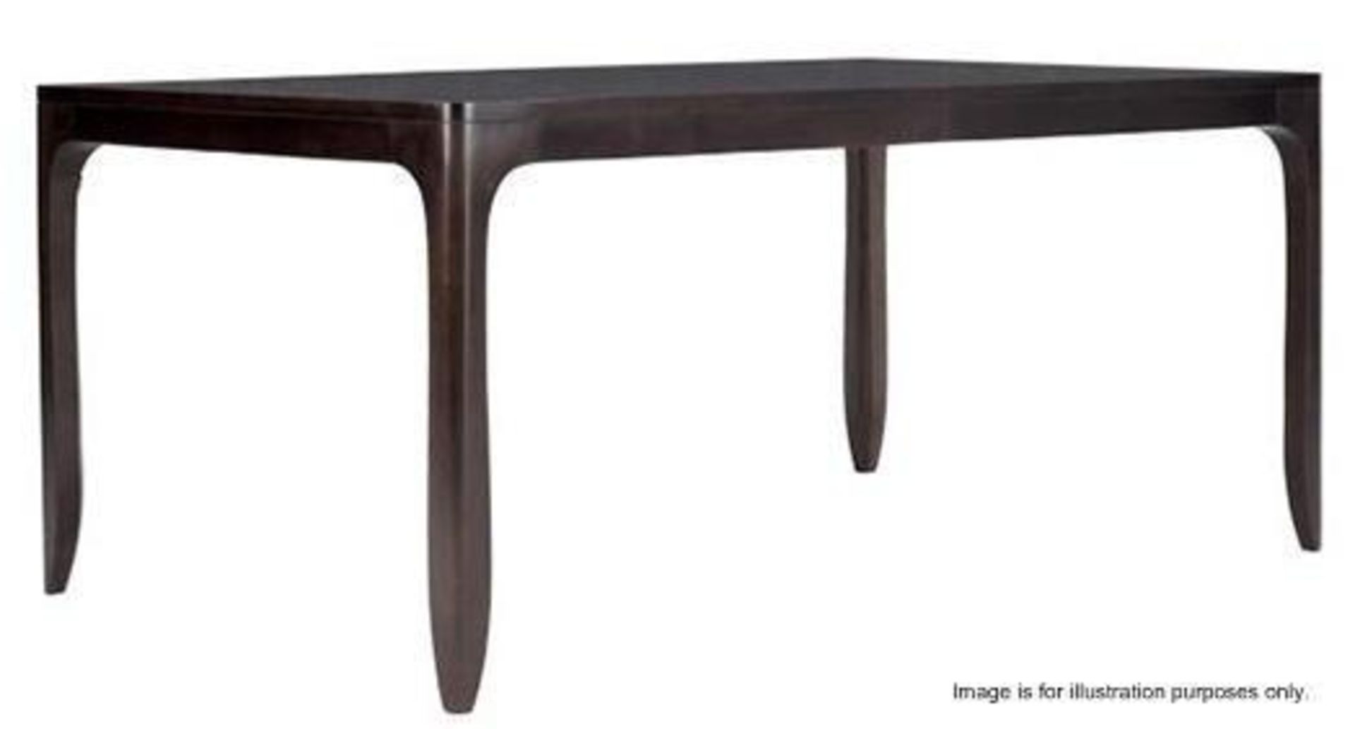 1 x BARBARA BARRY "Perfect Parsons" Dining Table In Dark Walnut - Includes Extensions Leaves - 2.8 M - Image 10 of 17