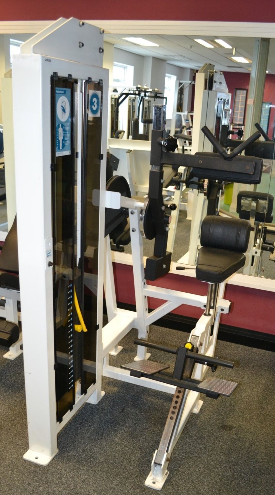 1 x Force Abdominal Pin Loaded Gym Machine With 100kg Weights - Ref: J2032/1FG - Image 2 of 3