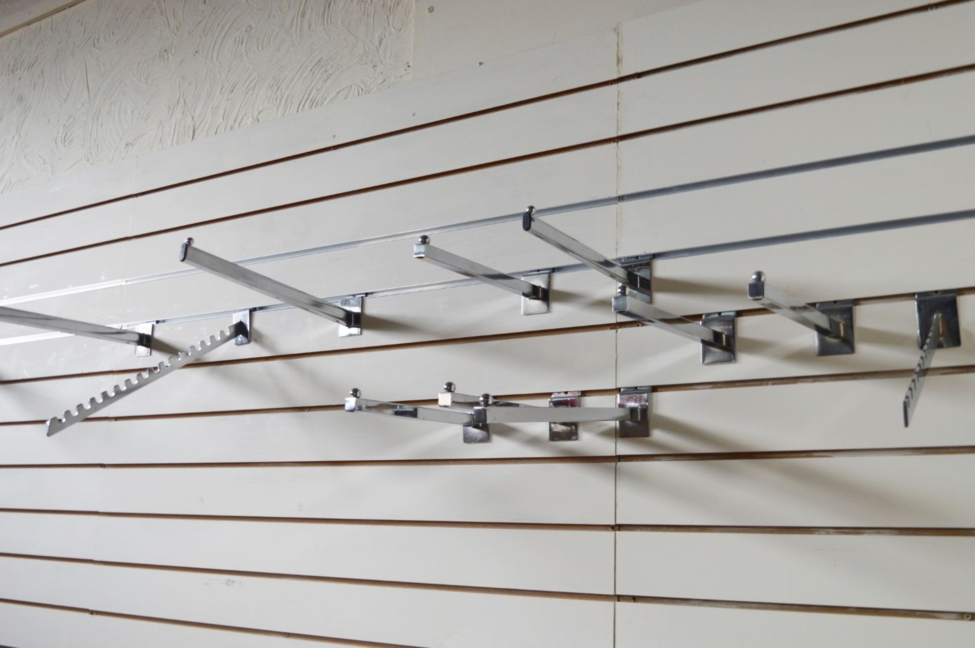 Approximately 300 x Slat Wall Rails - Various Styles and Sizes Included - Please See Pictures For - Image 2 of 19