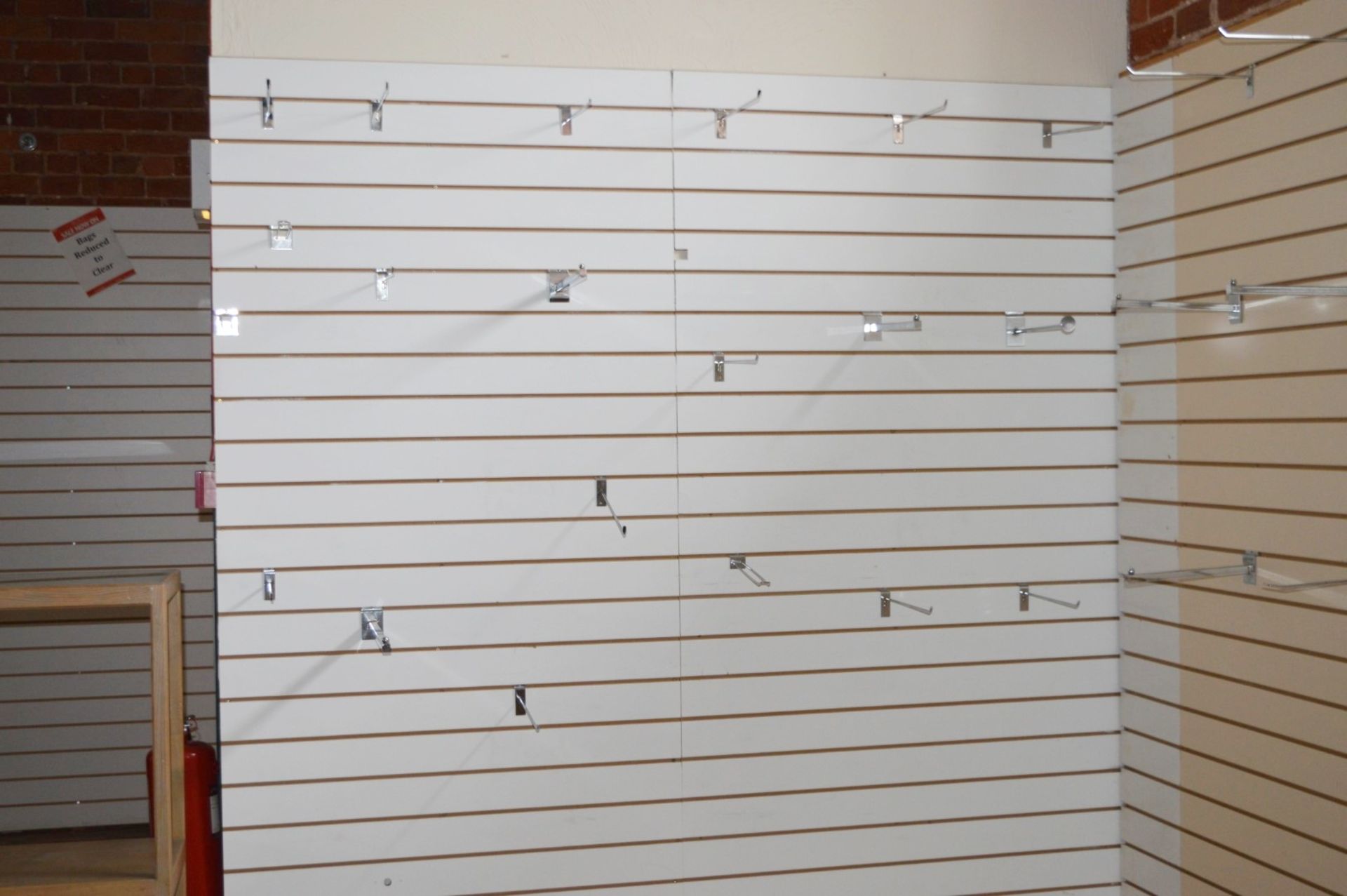 Approximately 300 x Slat Wall Rails - Various Styles and Sizes Included - Please See Pictures For - Image 16 of 19