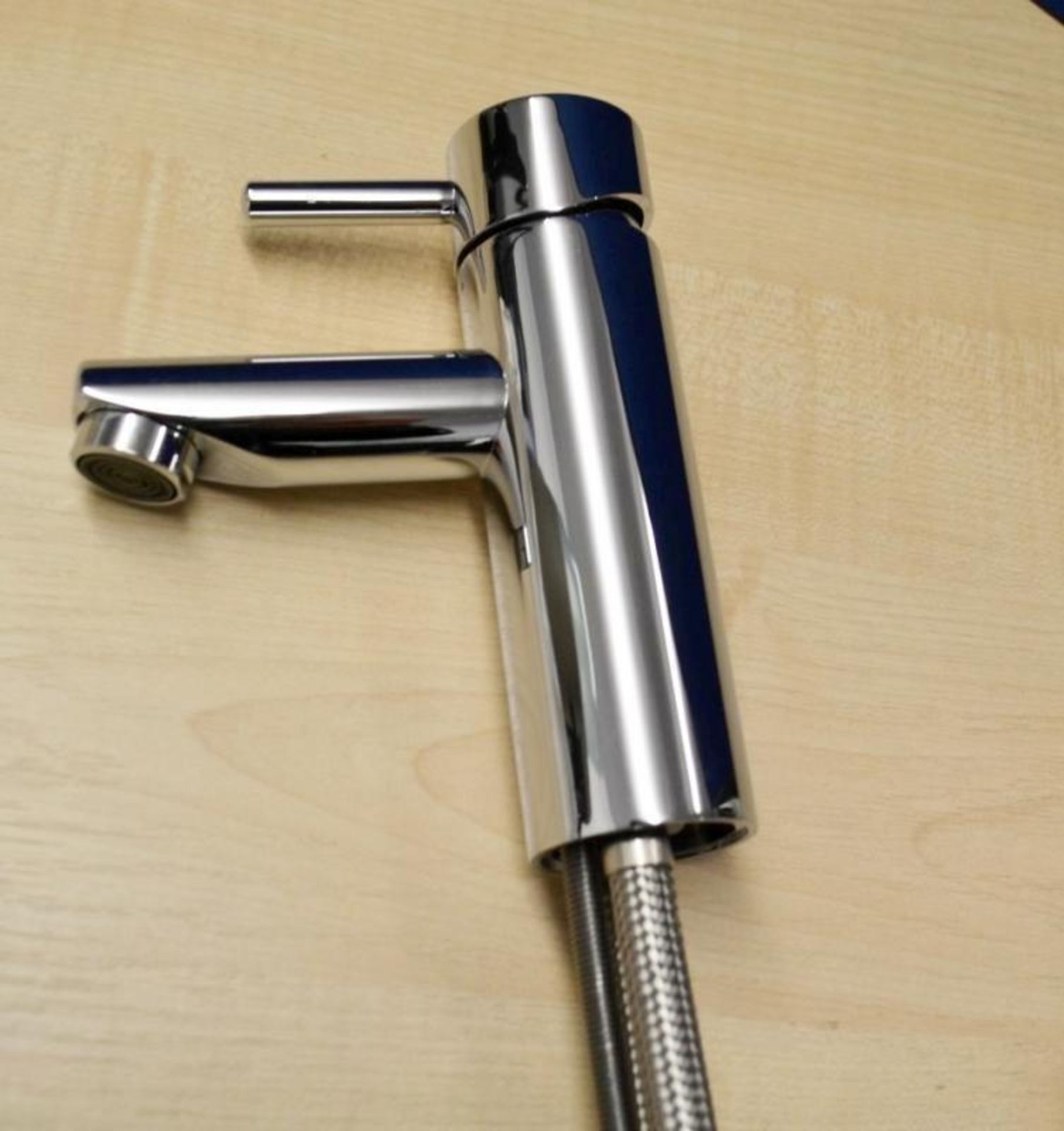 1 x Ideal Standard JADO &quot;Geometry&quot; A1 S/L Basin Mixer Tap, With Pop-up Waste (F1269AA) - P - Image 5 of 8
