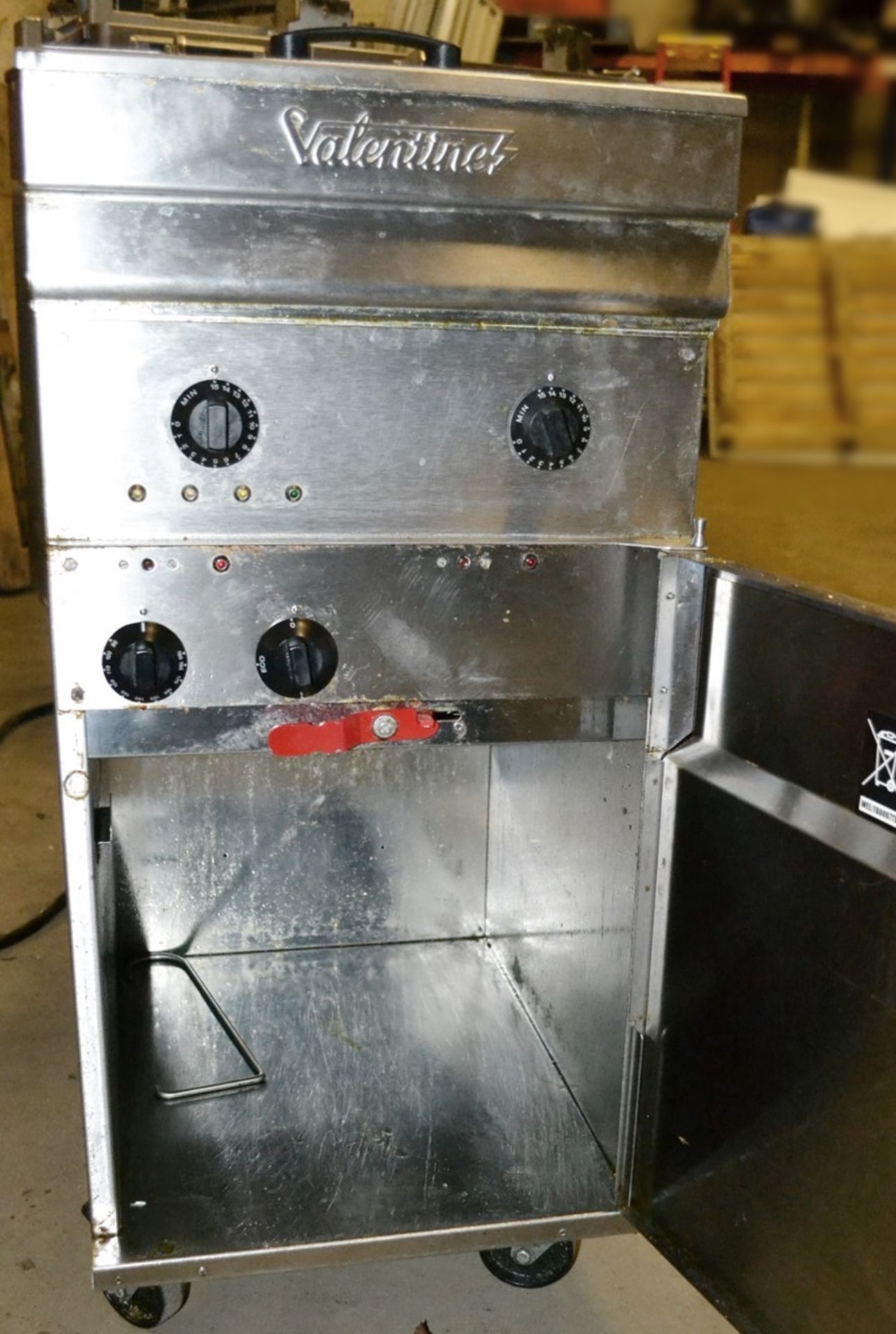 1 x Valentine Freestanding Electric Twin Basket Fryer - Approx 15 Litre Capacity - Easy Clean Stainl - Image 6 of 6