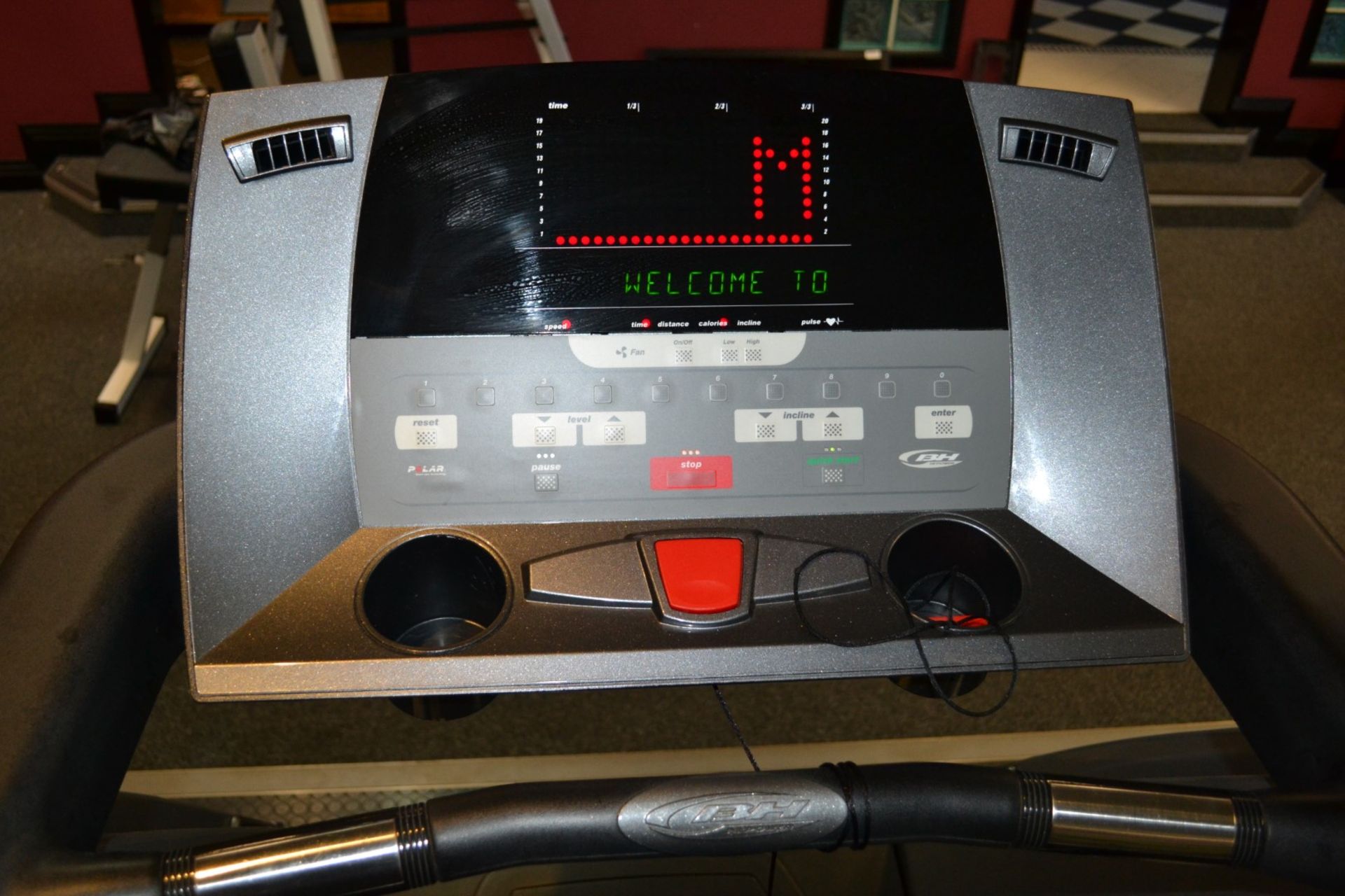 1 x BH Fitness Treadmill Model BH 300T - Dimensions: L230 x H150 x W82cm - Ref: J2054/1FG - - Image 3 of 3