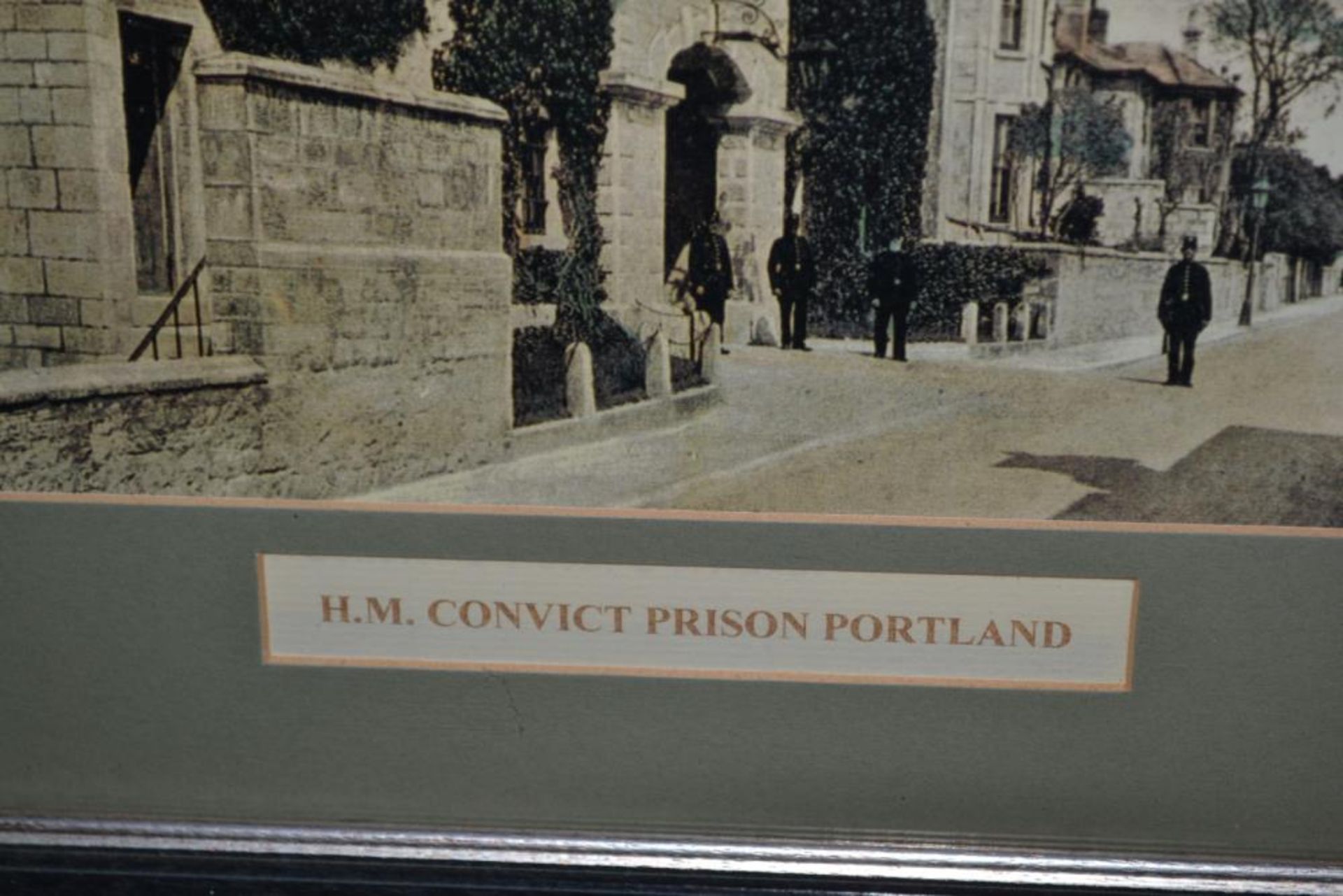 1 x Framed Picture of H.M. Convict Prison Portland - 44 x 34 cms - Ref BB679 GF - CL351 - Location: - Image 3 of 3