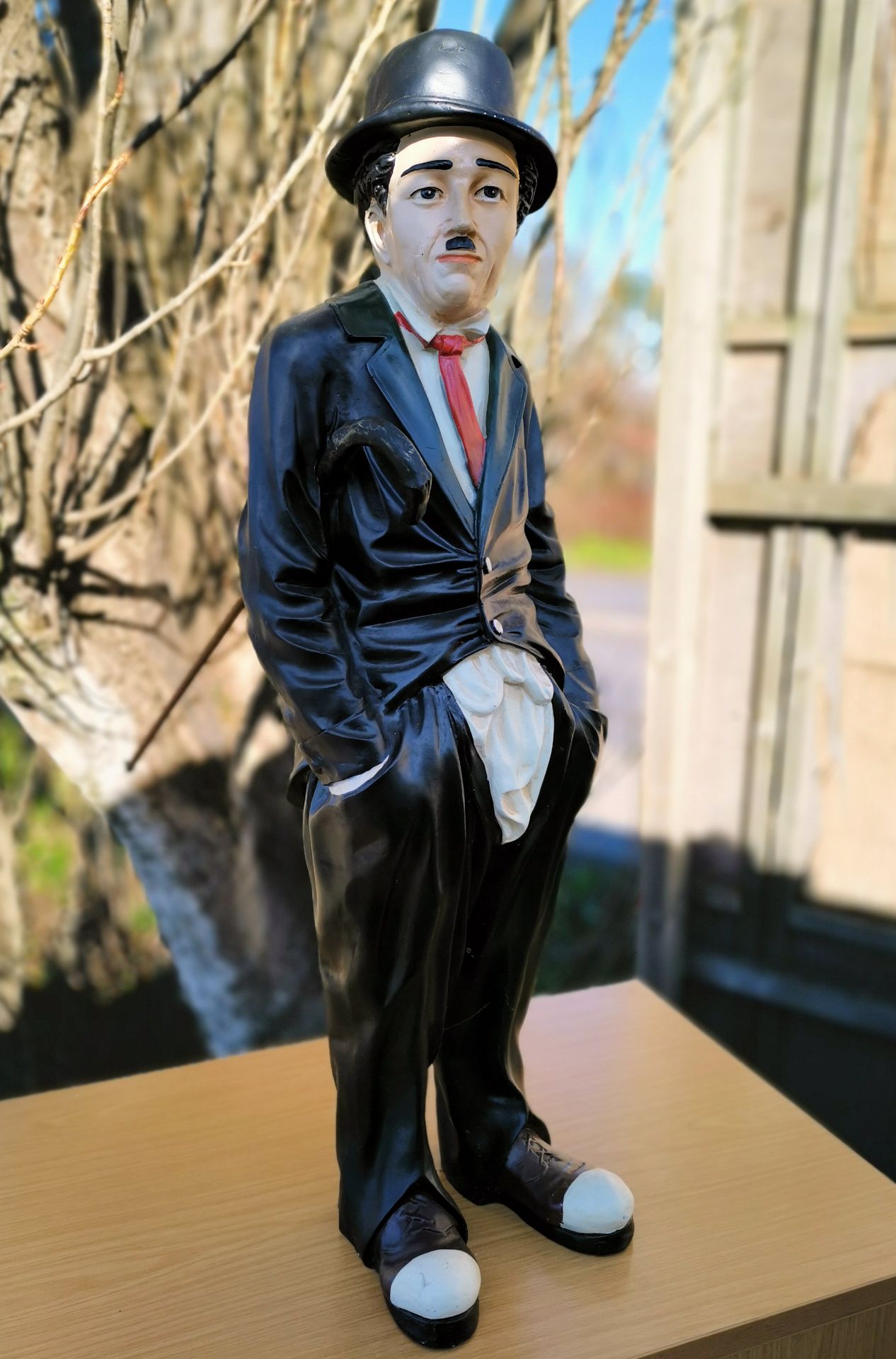 1 x Resin Made Charlie Chaplin - Dimensions: 960 x 300 mm - CL355 - Location: Great Yarmouth