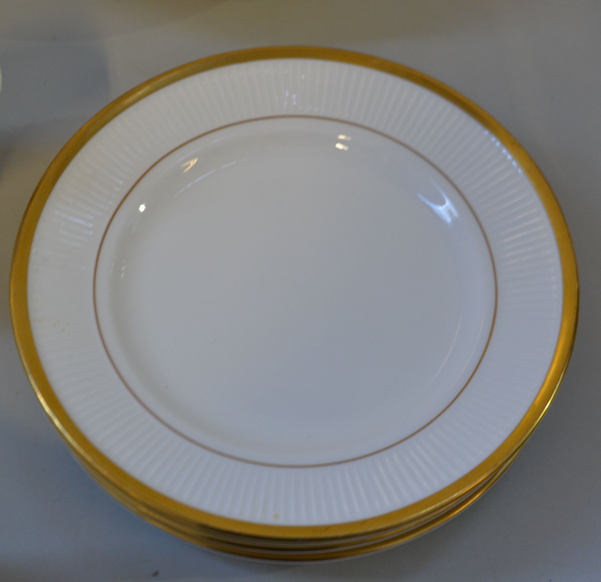 1 x Staffordshire Dinner Set Bone China - Ref J2192 - CL314 - Image 3 of 8