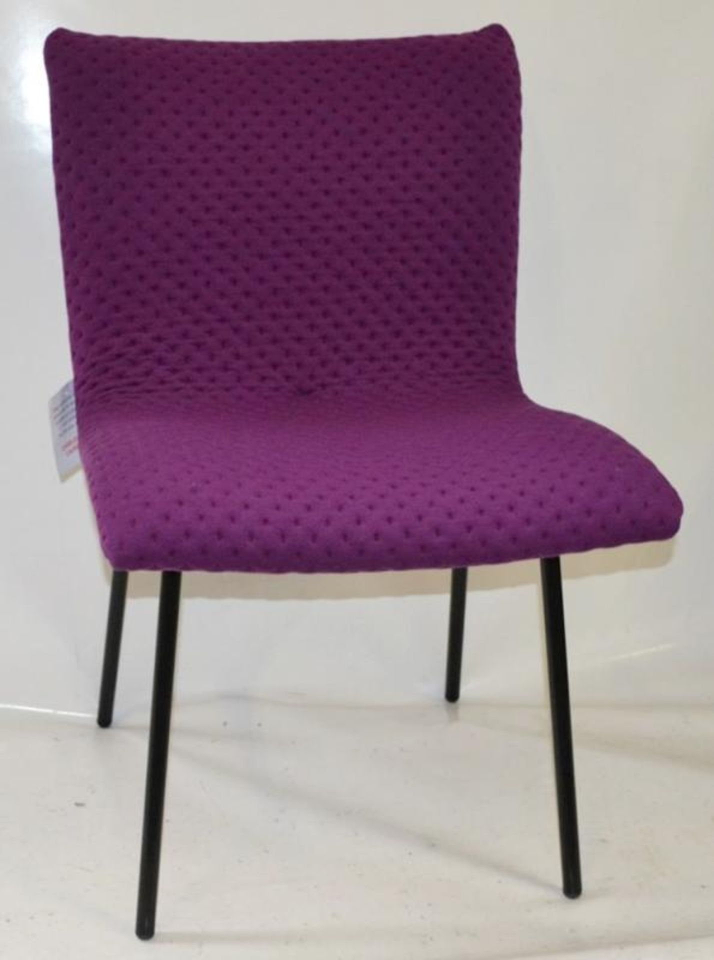 1 x Ligne Roset 'Calin' Chair - Features Bright Purple Upholsterey - Made In France - Ref: 6206608 P - Image 2 of 7
