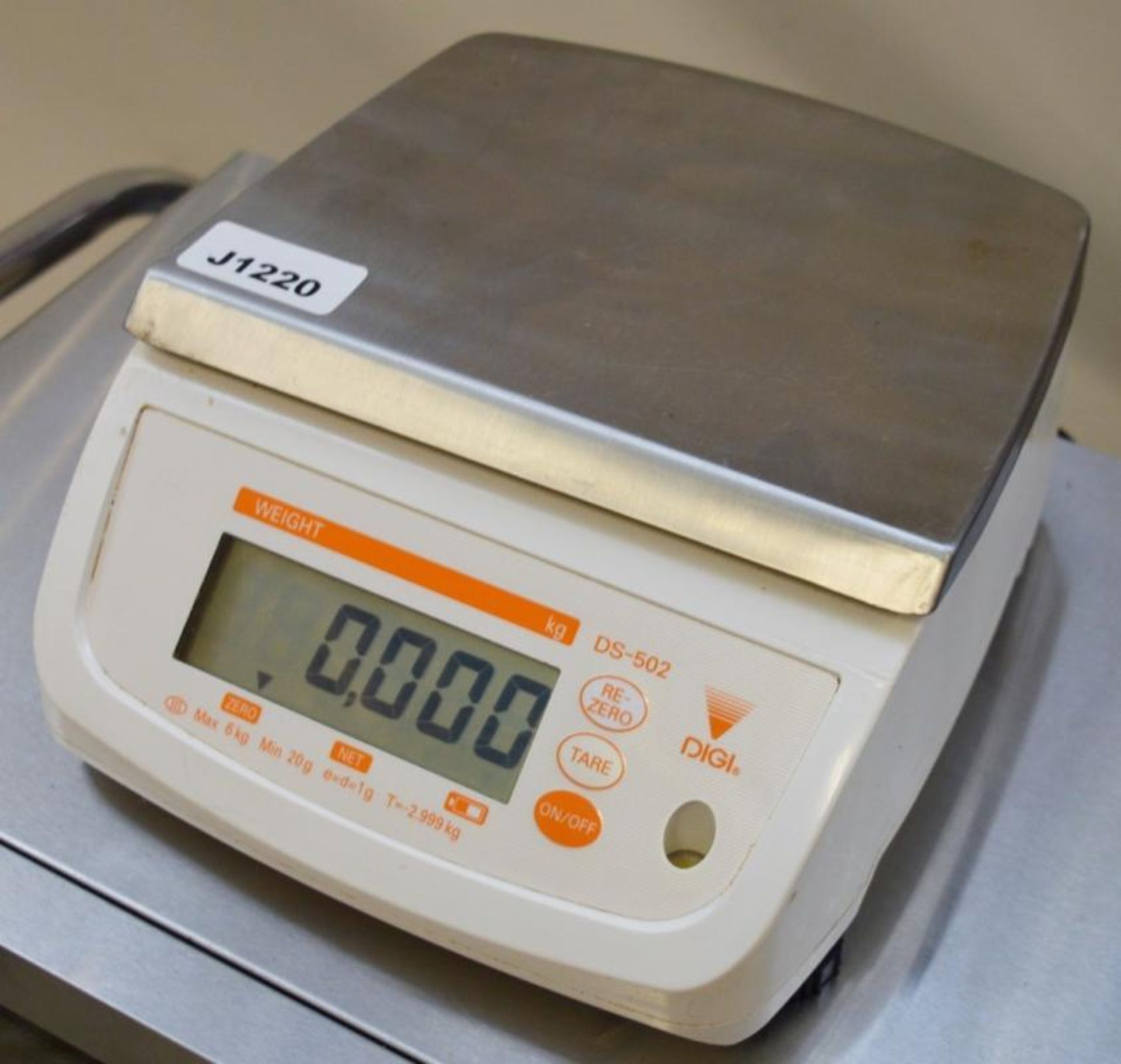 1 x Marsden Digi DS-502 Wipe Down Bench Scales With AC Adaptor - CL282 - Ref J1220 - Location: Altri - Image 2 of 3
