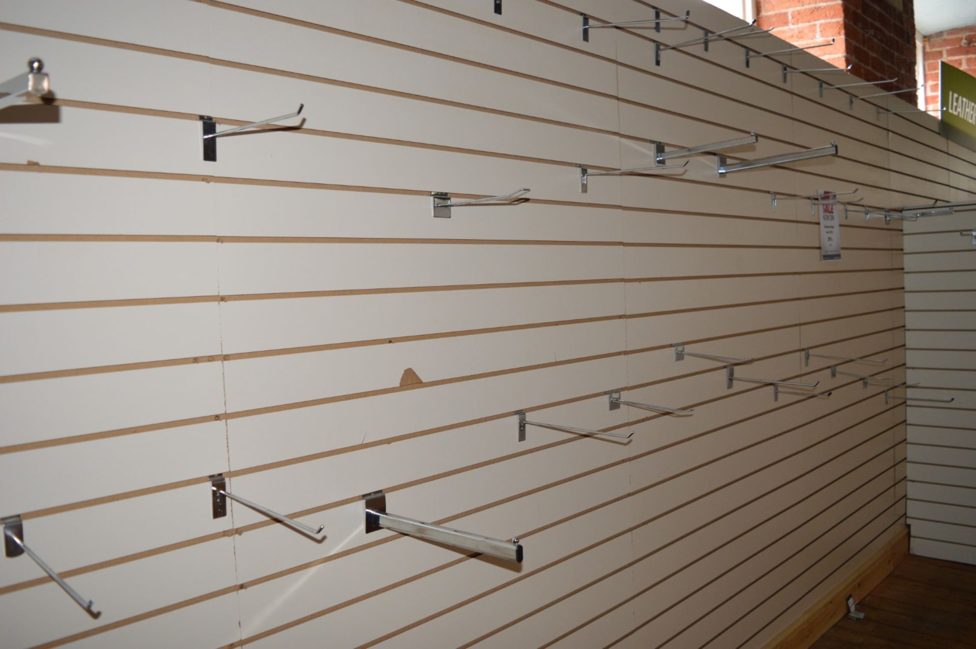 Approximately 300 x Slat Wall Rails - Various Styles and Sizes Included - Please See Pictures For - Image 8 of 19