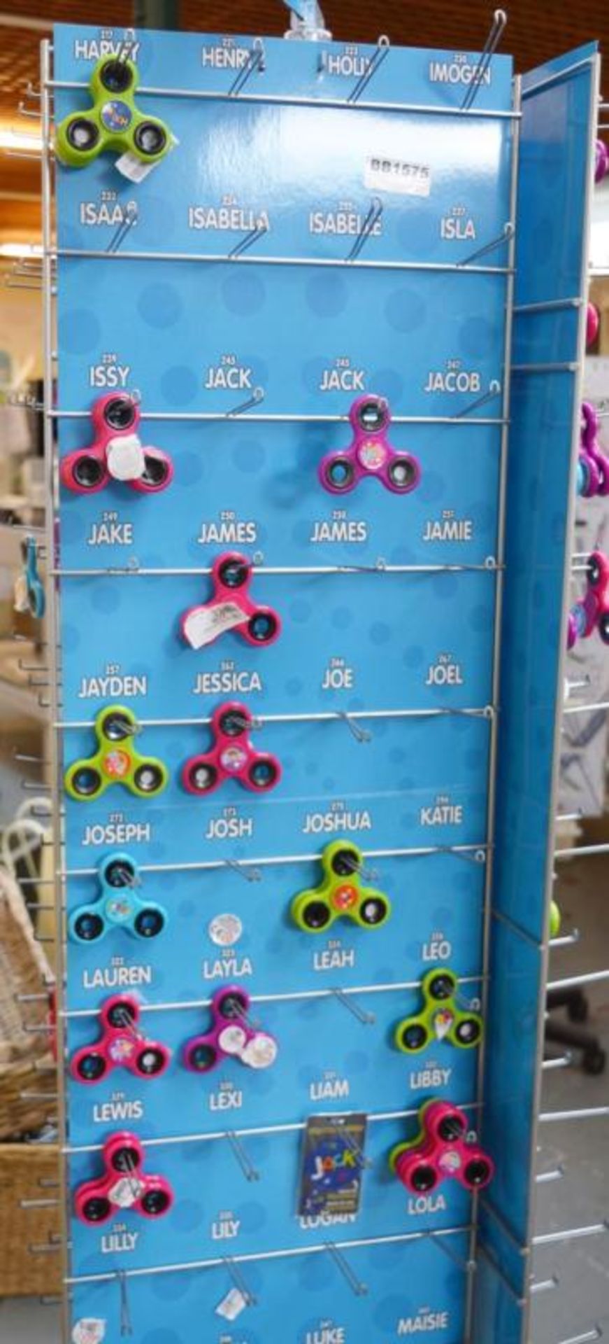 1 x Retail Carousel Display Stand With Approx 130 x Personalised Fidget Spinners - Unused Stock - Re - Image 2 of 5