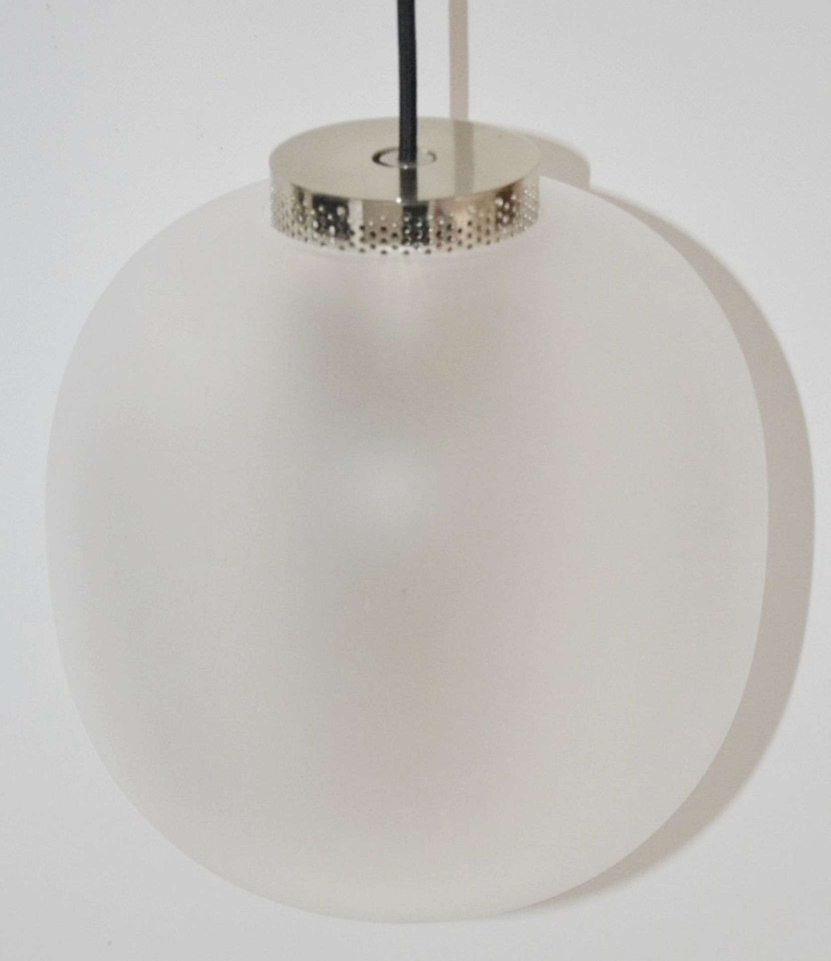 1 x 'Bloom' Pendant Light By Resident - Frosted White Glass - Original RRP £395.00 - Image 4 of 6