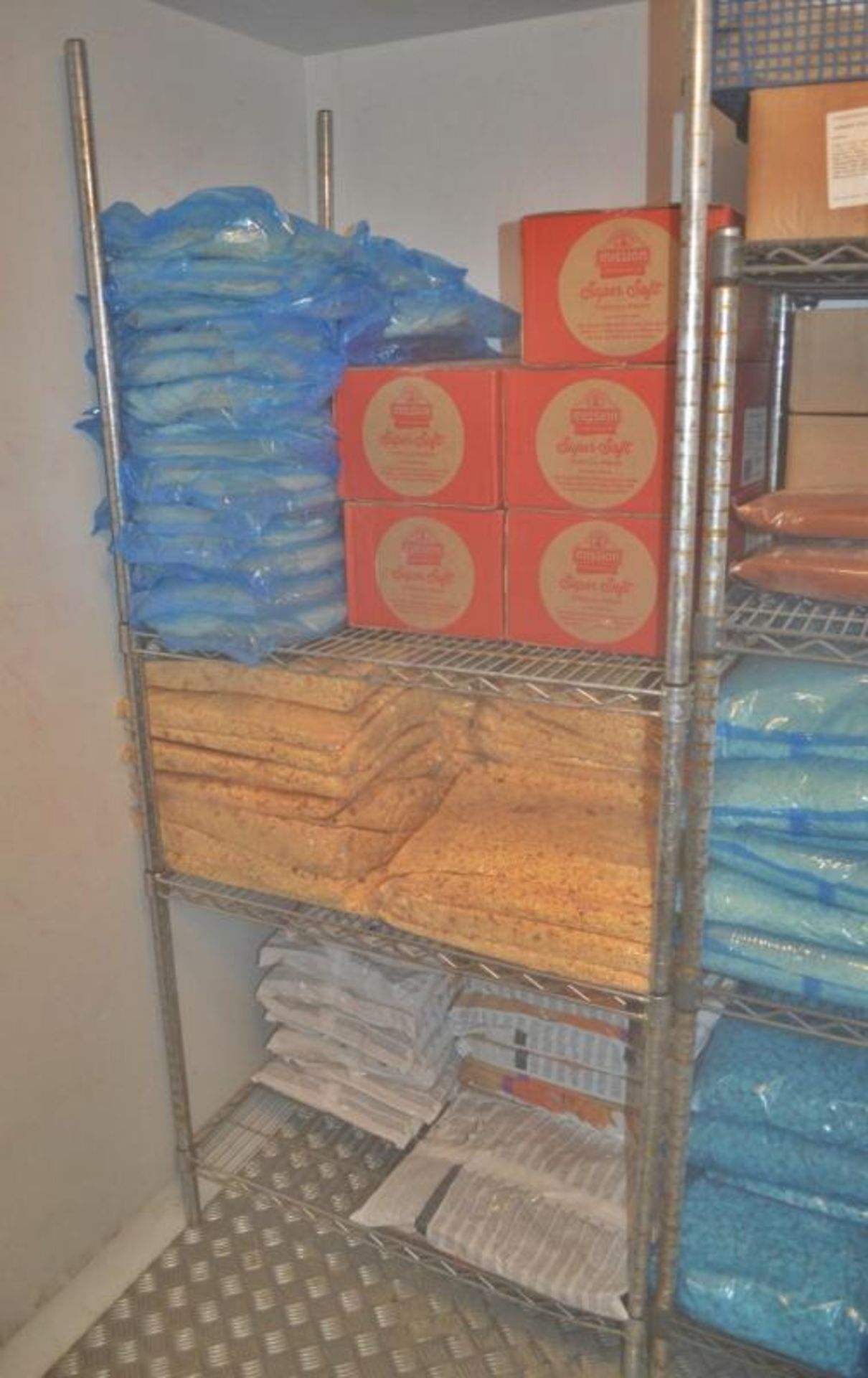 6 x Assorted Freezer Room Wire Storage Shelves - Assorted Widths of Approx 90 to 120 cms With an App - Image 6 of 6