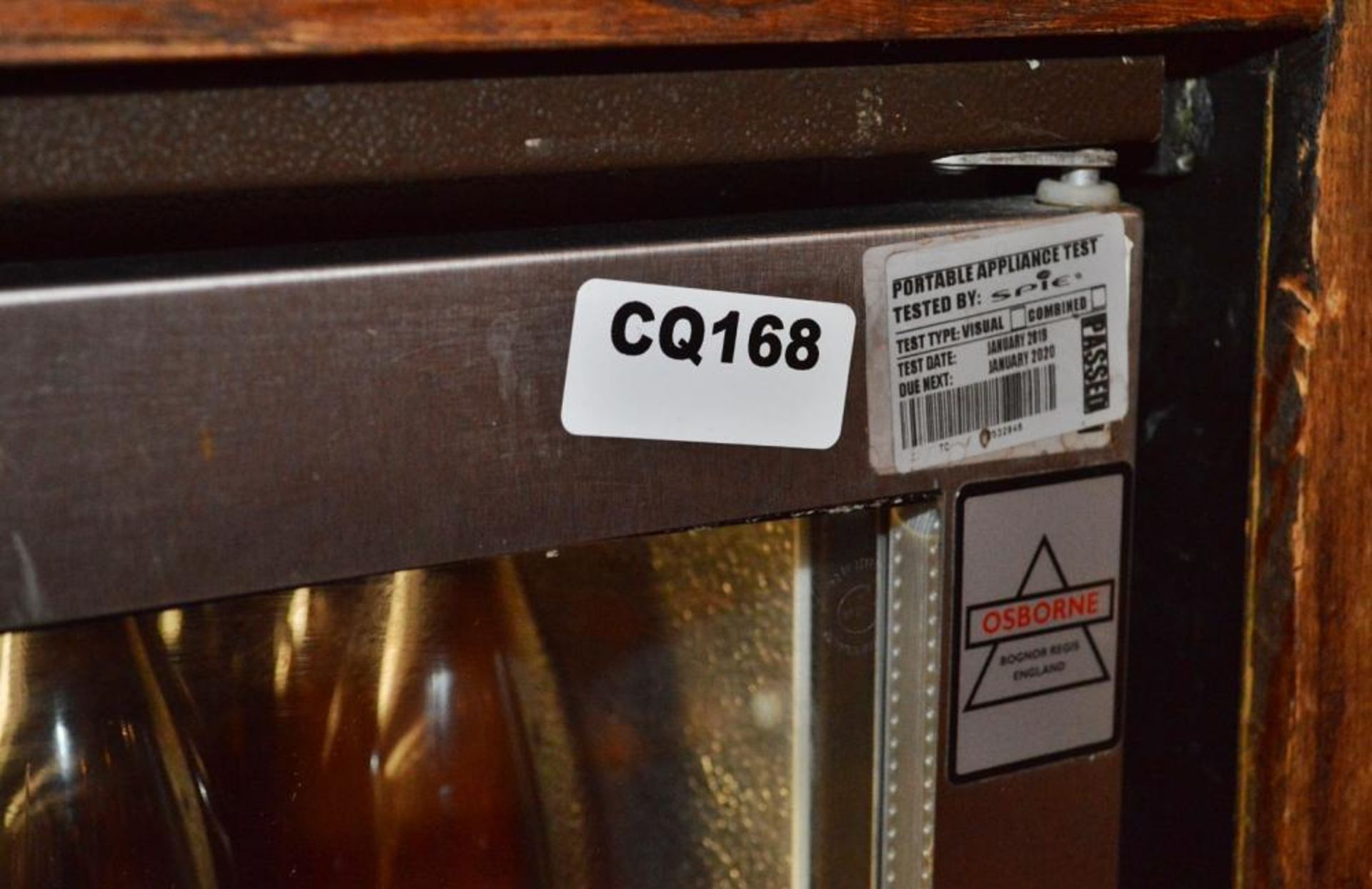 1 x Osborne Backbar Drinks Chiller - Ref CQ168 - CL363 - Location: Stevenage SG1 - Image 3 of 3