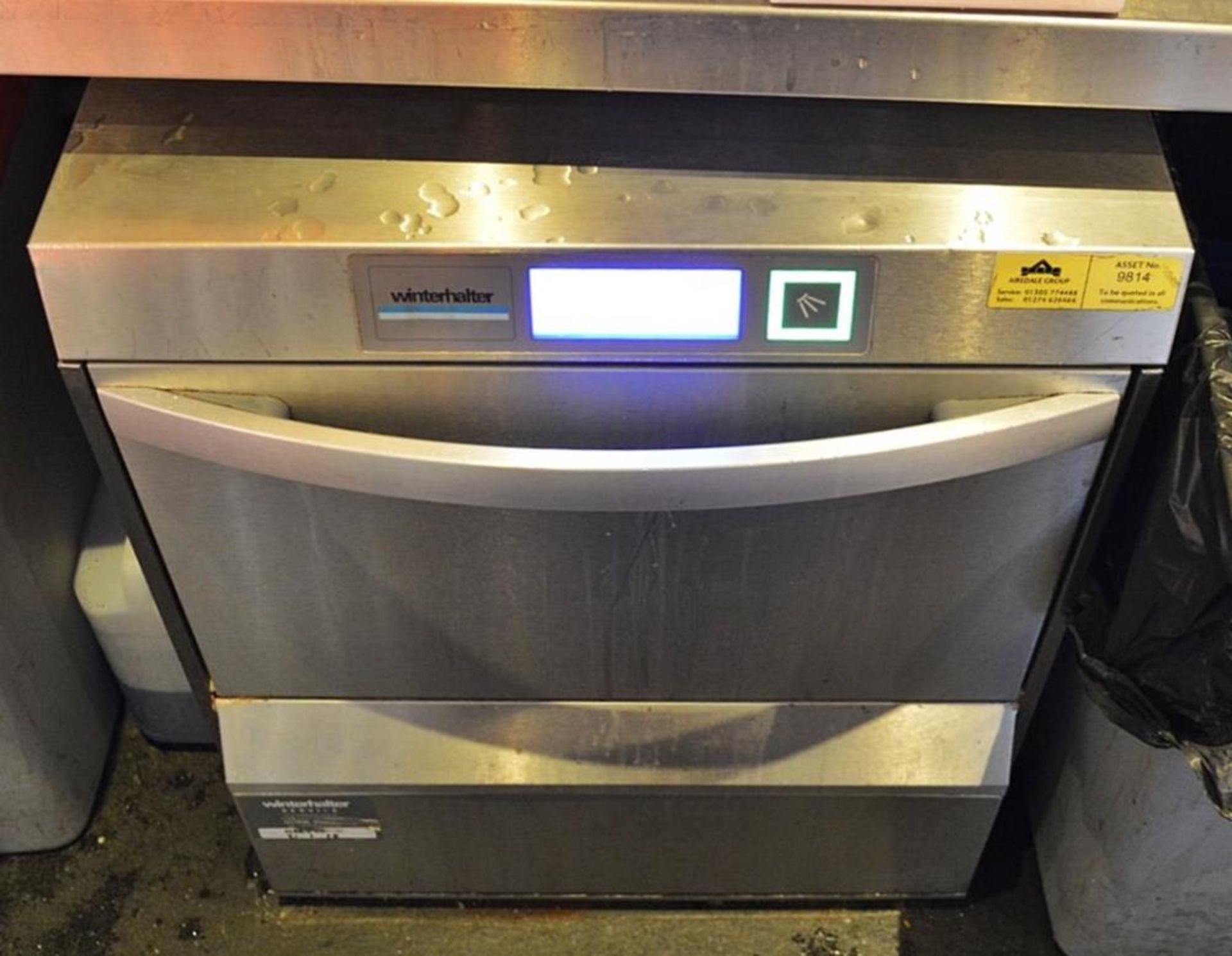 1 x Winterhalter UC-M Commercial Backbar Glass Washer With Stainless Steel Finish - H75 x W60 x D70