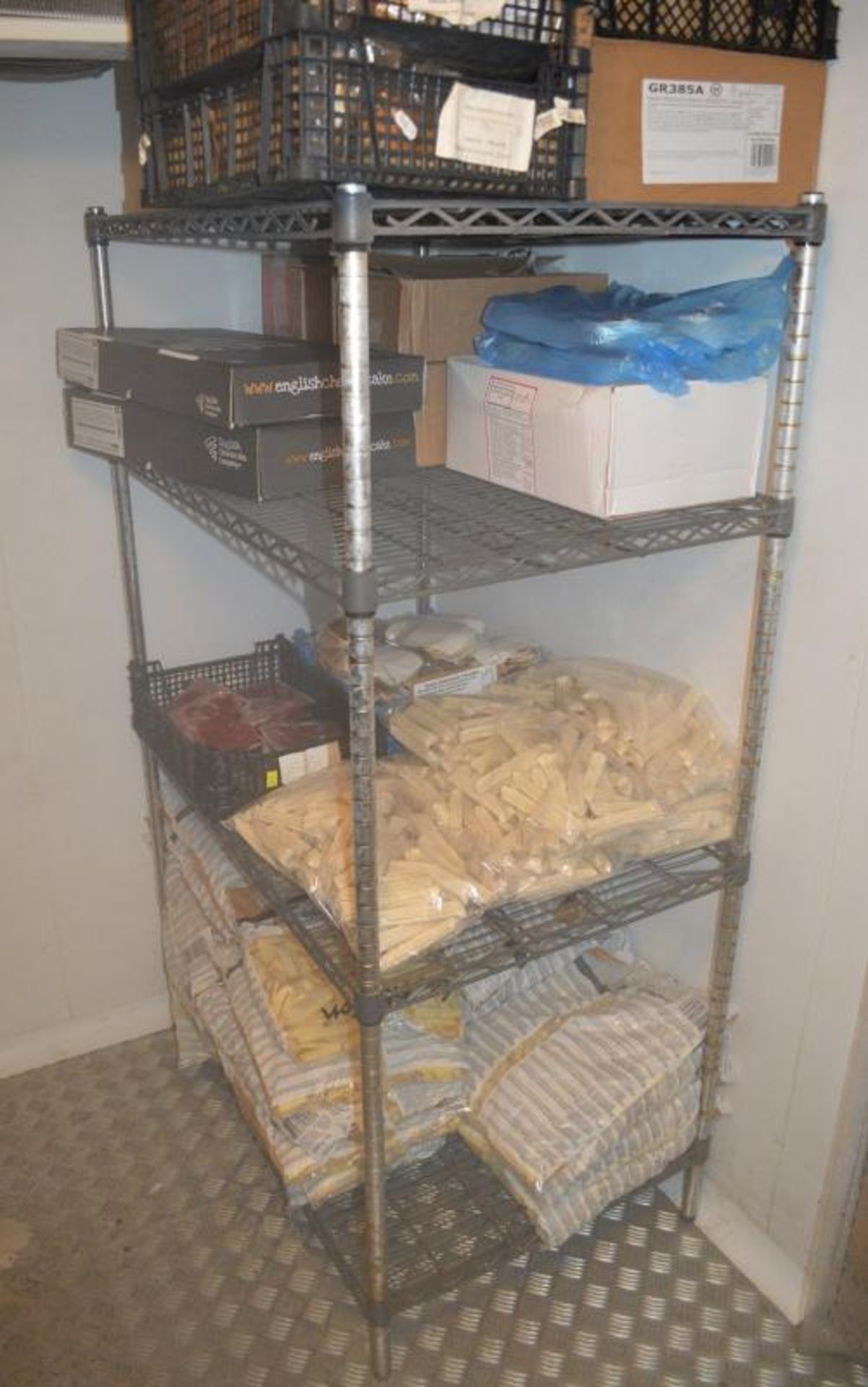 6 x Assorted Freezer Room Wire Storage Shelves - Assorted Widths of Approx 90 to 120 cms With an App - Image 4 of 6