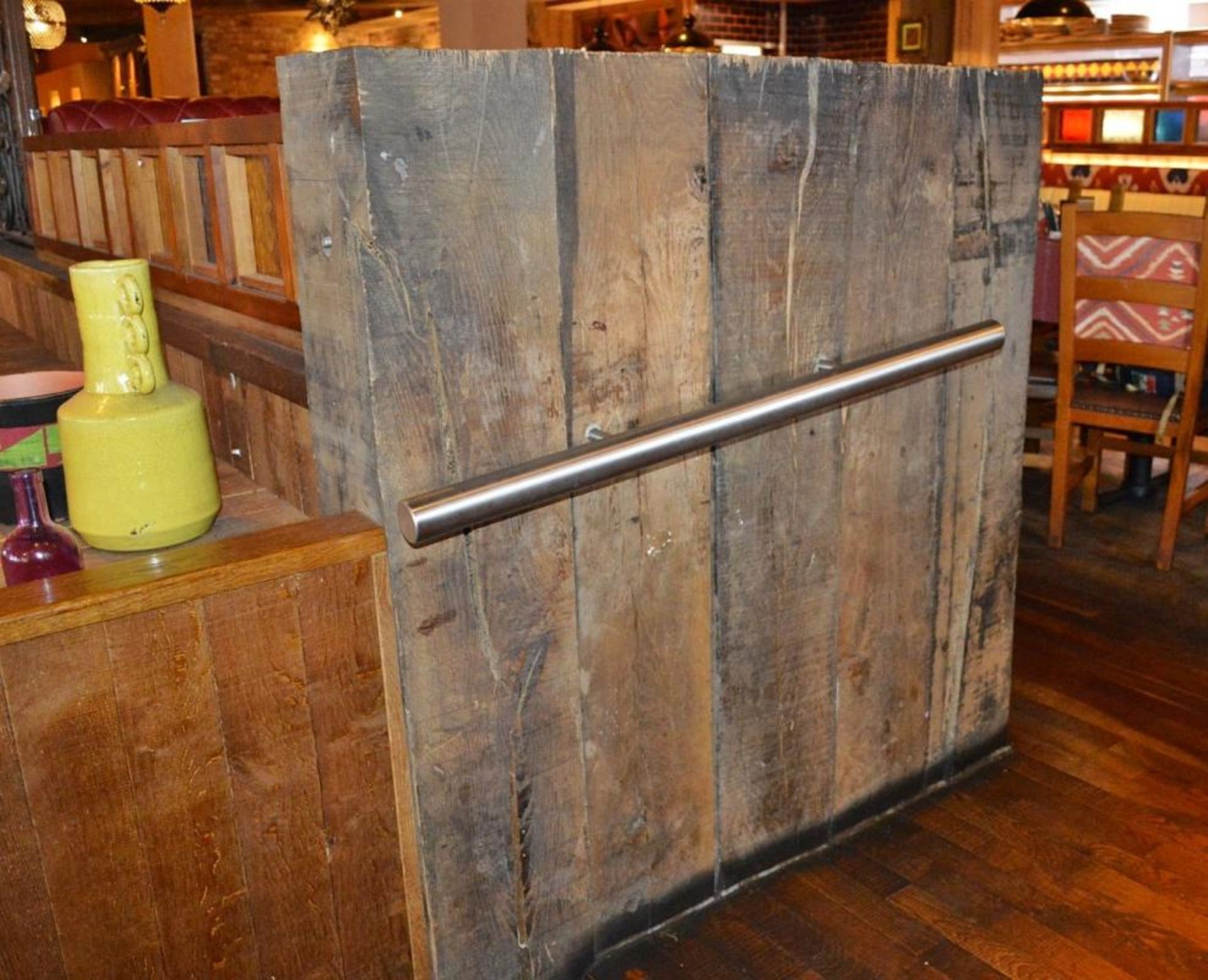 3 x Industrial Style Timber Posts With Hand Rails - Includes 1 x 6 Post, 1 x 5 Post and 1 x 2 Post - - Image 10 of 13