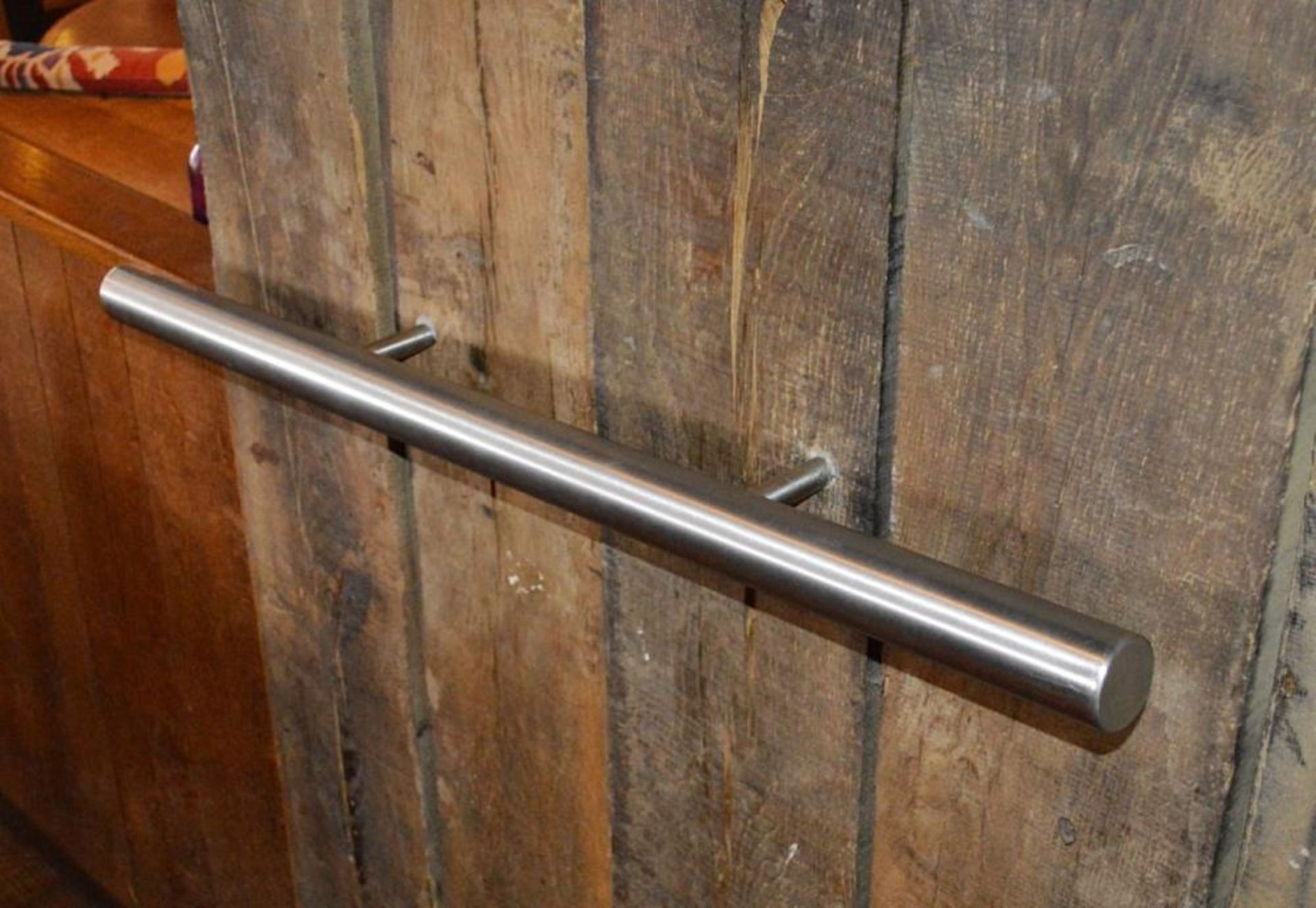 3 x Industrial Style Timber Posts With Hand Rails - Includes 1 x 6 Post, 1 x 5 Post and 1 x 2 Post - - Image 5 of 13