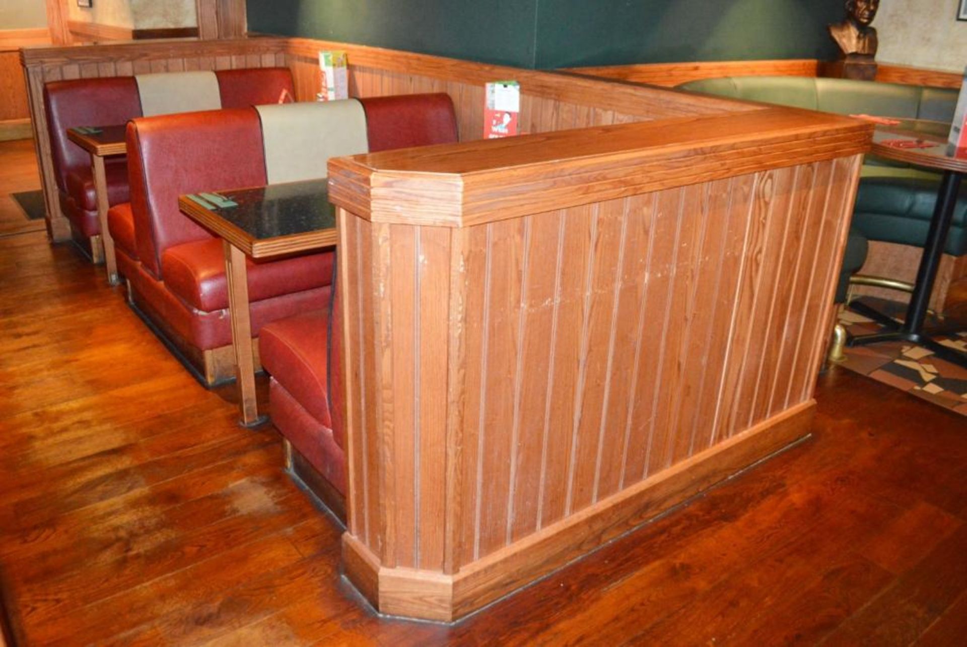 1 x Selection of Cosy Bespoke Seating Booths in a 1950's Retro American Diner Design With Dining Tab - Image 2 of 10