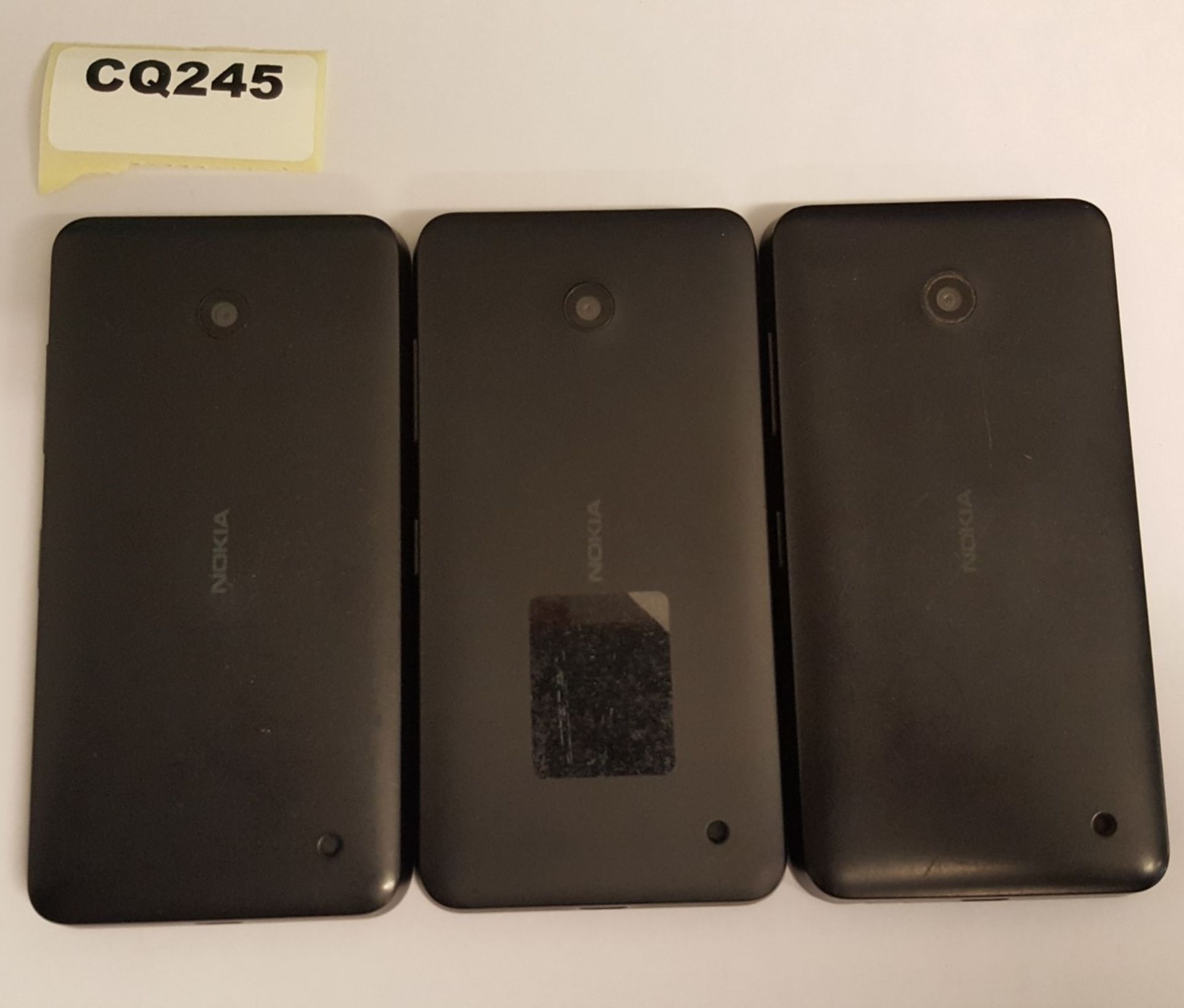3 x Nokia Lumia 630 Black Smartphones - Ref CQ245 - Image 2 of 3