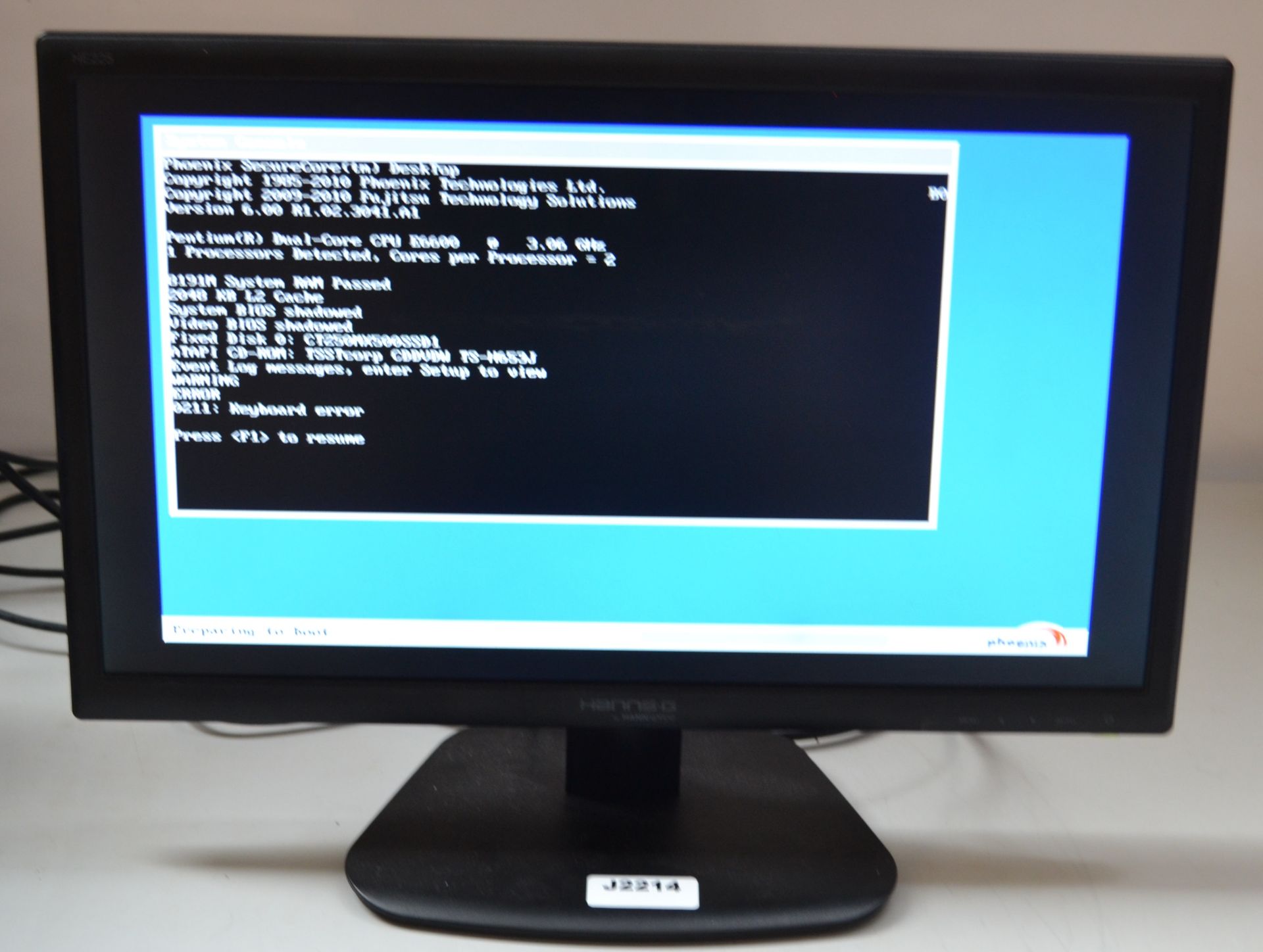 4 x HannsG HE225DPB 21.5" PC Monitors - Ref J2214 - Image 2 of 4