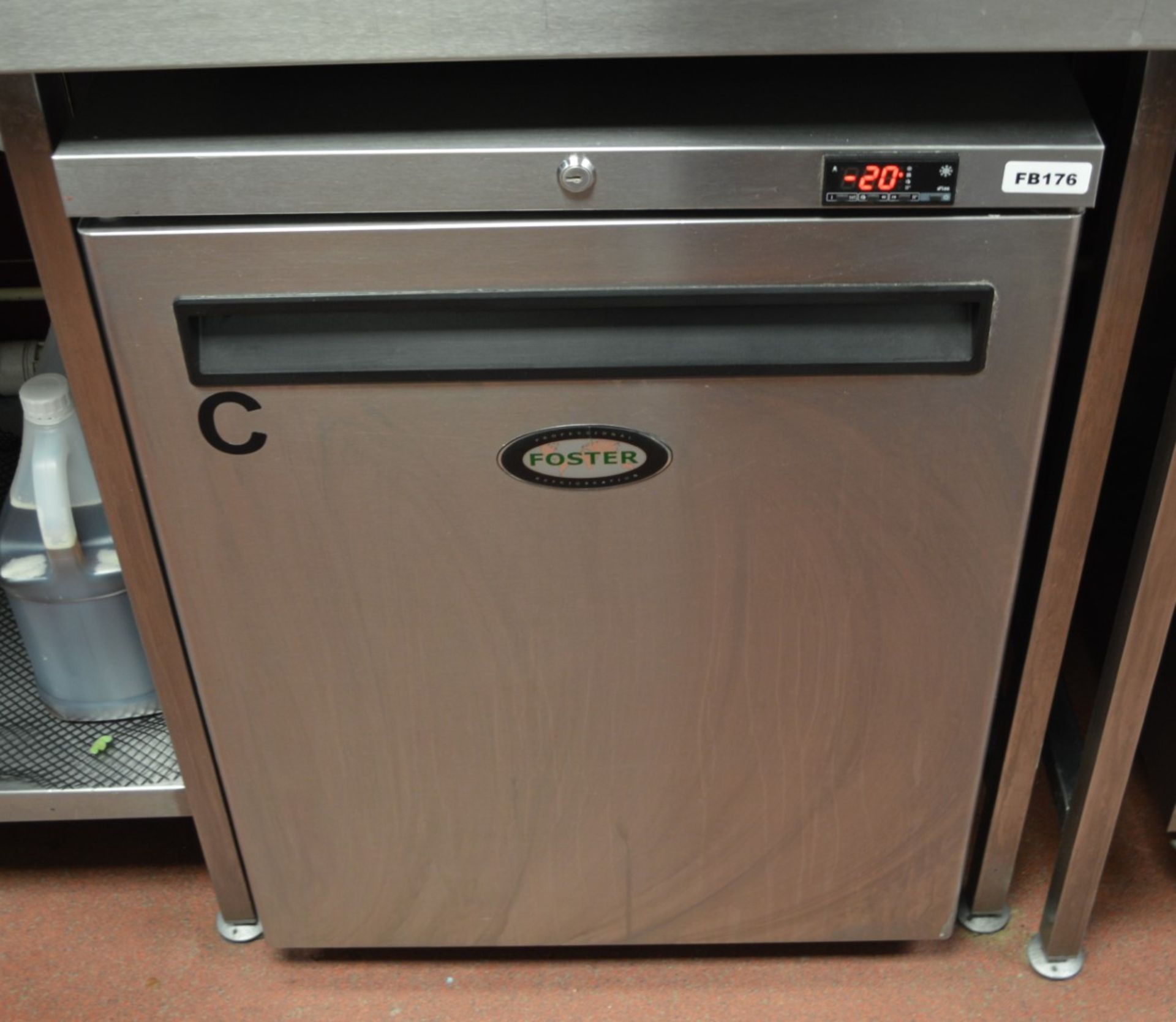 1 x Foster Undercounter Single Door Freezer With Stainless Steel Finish - Model LR150-A - H65 x - Image 4 of 4