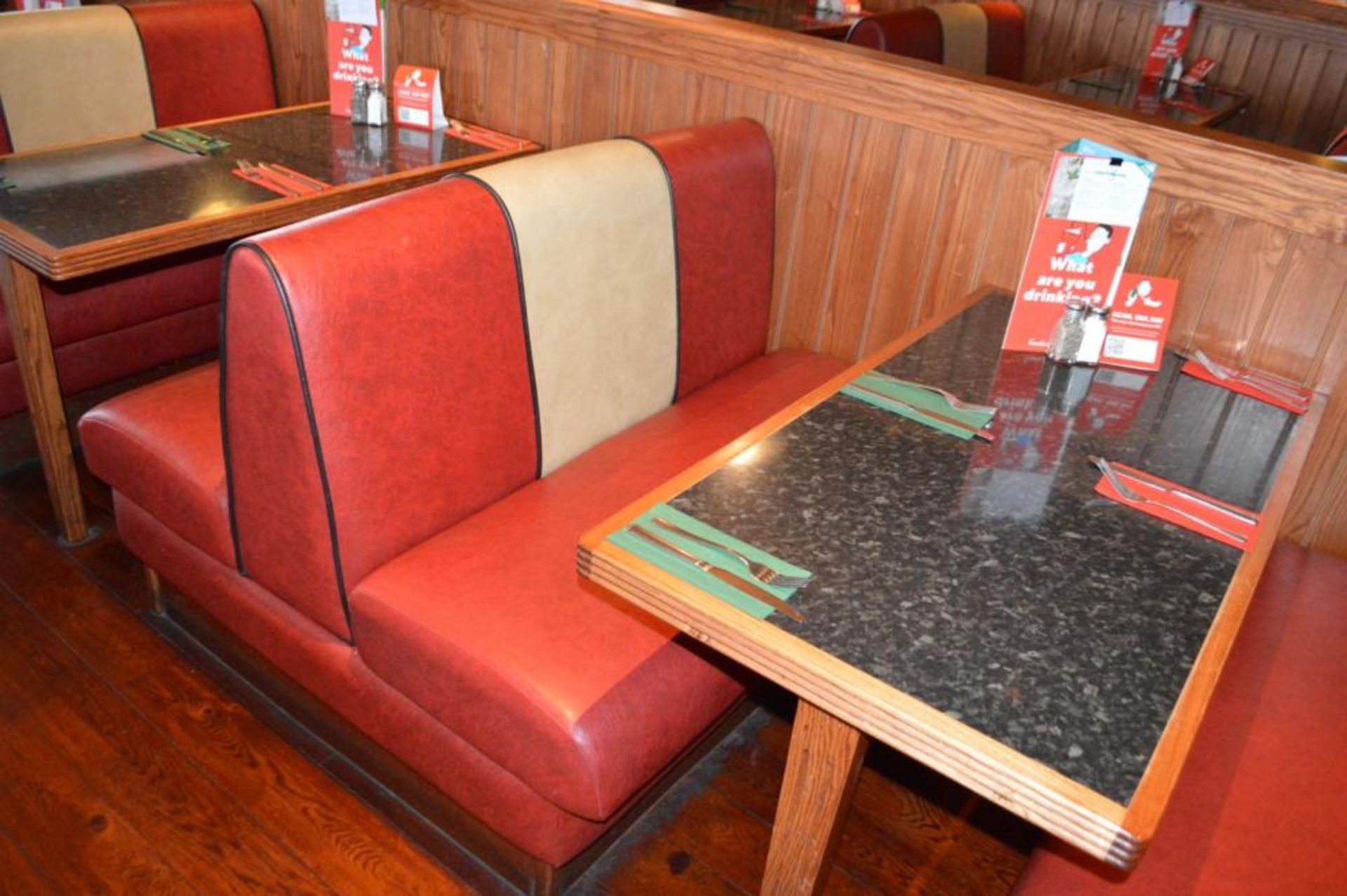 1 x Selection of Cosy Bespoke Seating Booths in a 1950's Retro American Diner Design With Dining Tab - Image 19 of 30