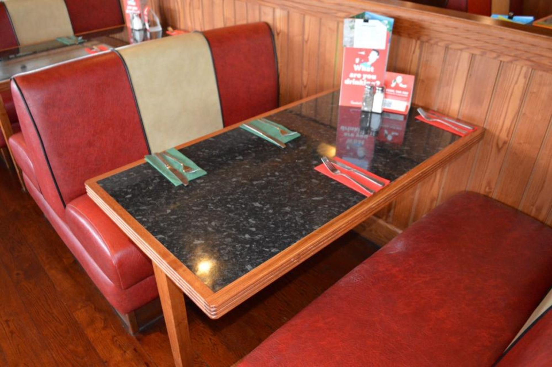 1 x Selection of Cosy Bespoke Seating Booths in a 1950's Retro American Diner Design With Dining Tab - Image 7 of 30