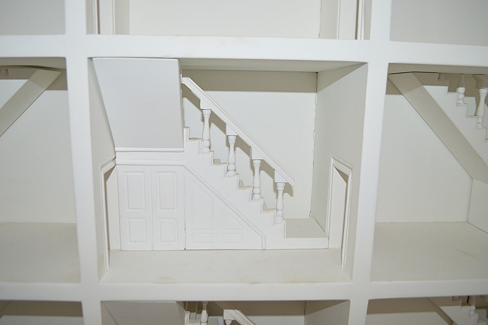 1 x Impressive Bespoke Hand Crafted Wooden Dolls House In White - Image 12 of 19