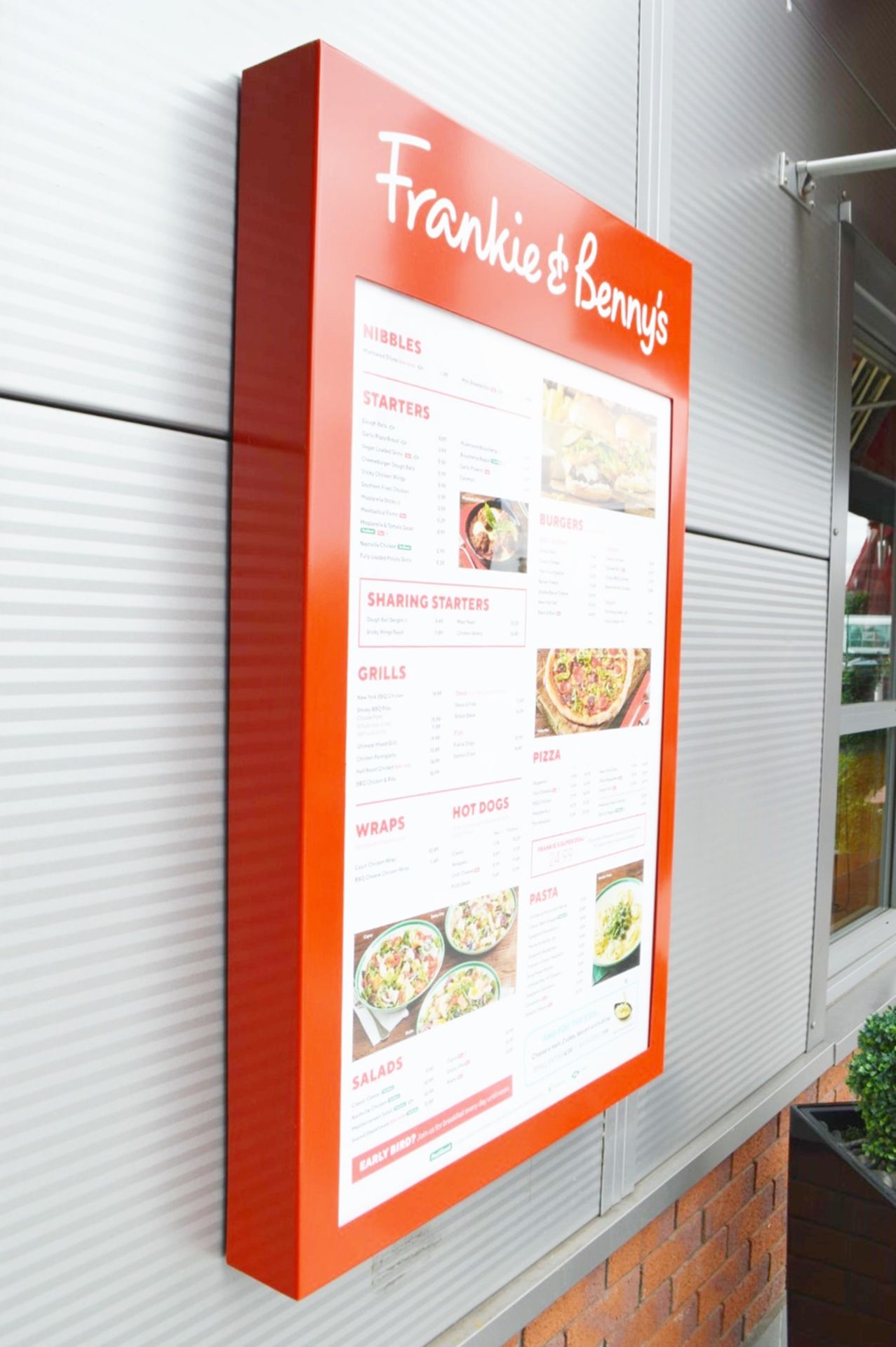 1 x Outdoor Wall Mounted Menu Box - H110 x W70 x D10 cms -CL357 - Location: Bolton BL6 Please note - Image 2 of 2