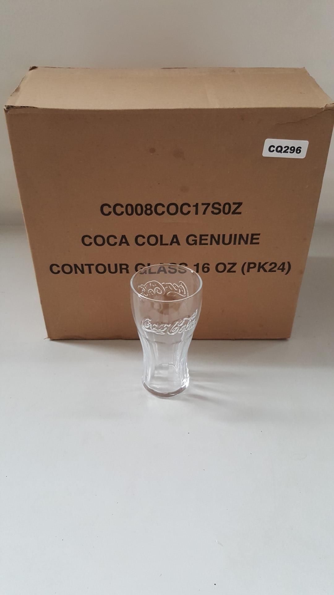 24 x Coca Cola 16oz (45cl) Georgian Glasses Transparent - Ref CQ296