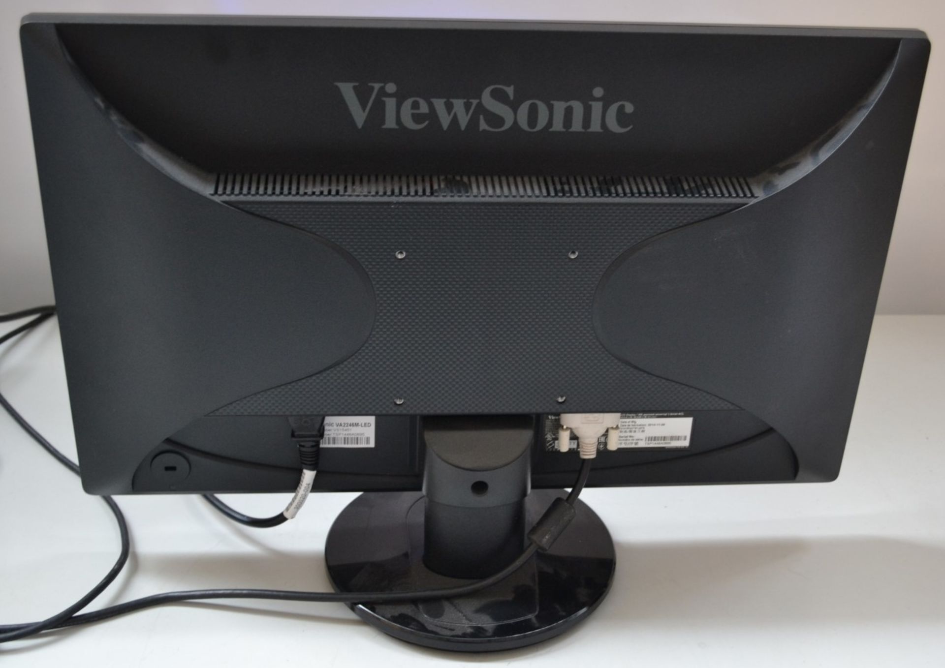 2 x View Sonic VA2246MLED 22" Widescreen PC Monitors - Ref J2245 - Image 2 of 2